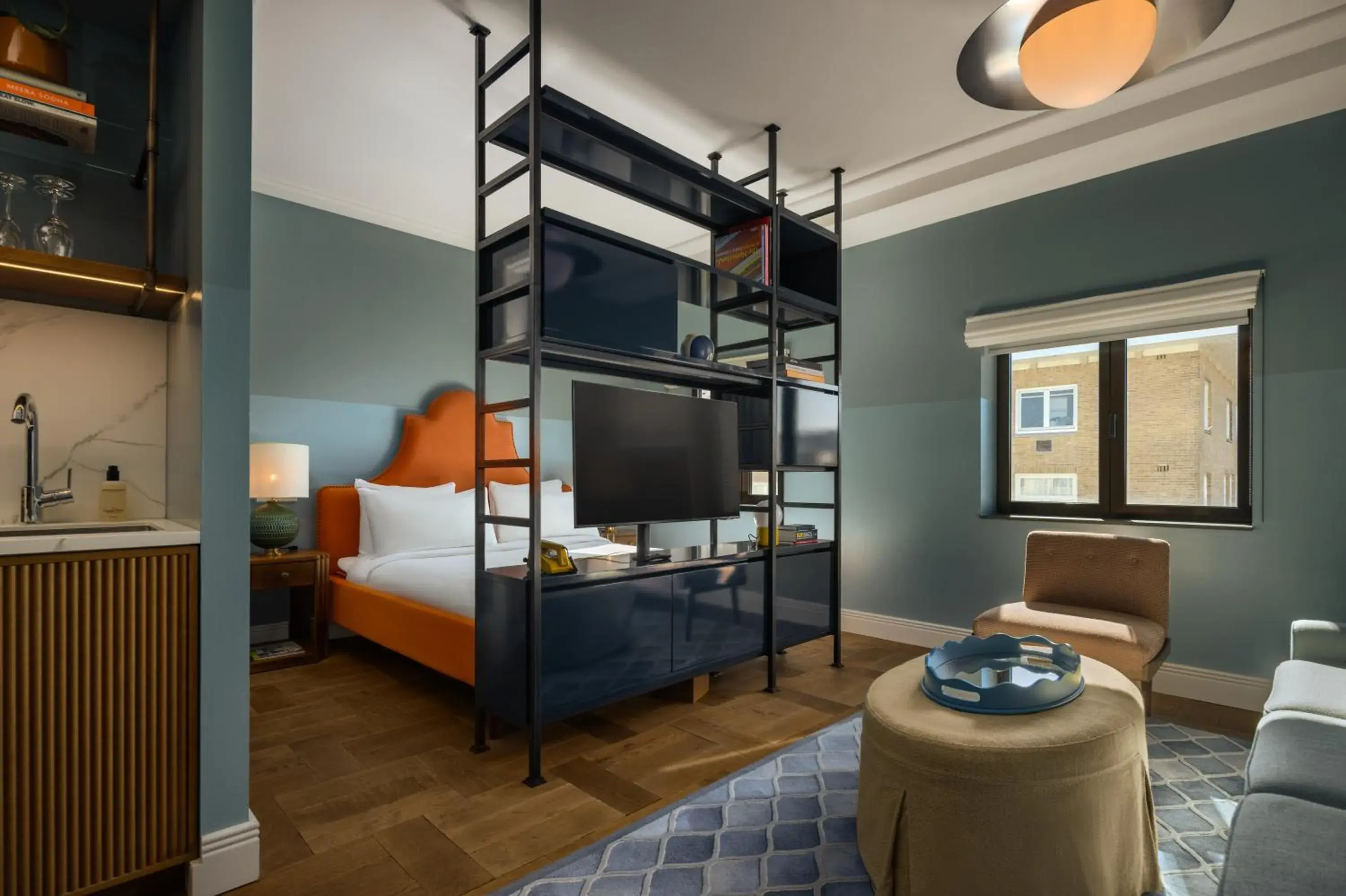 Living room, Bed in The July - Twenty Eight Living room, Bed in The July - Twenty Eight