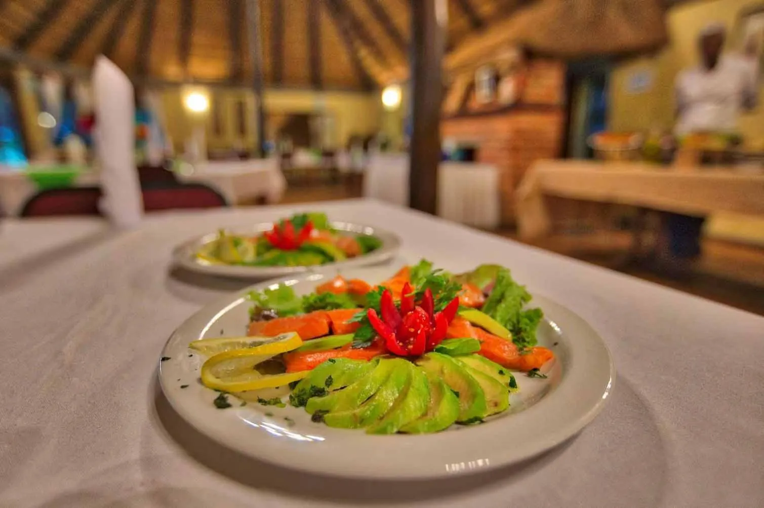 Food and drinks in Island Safari Lodge