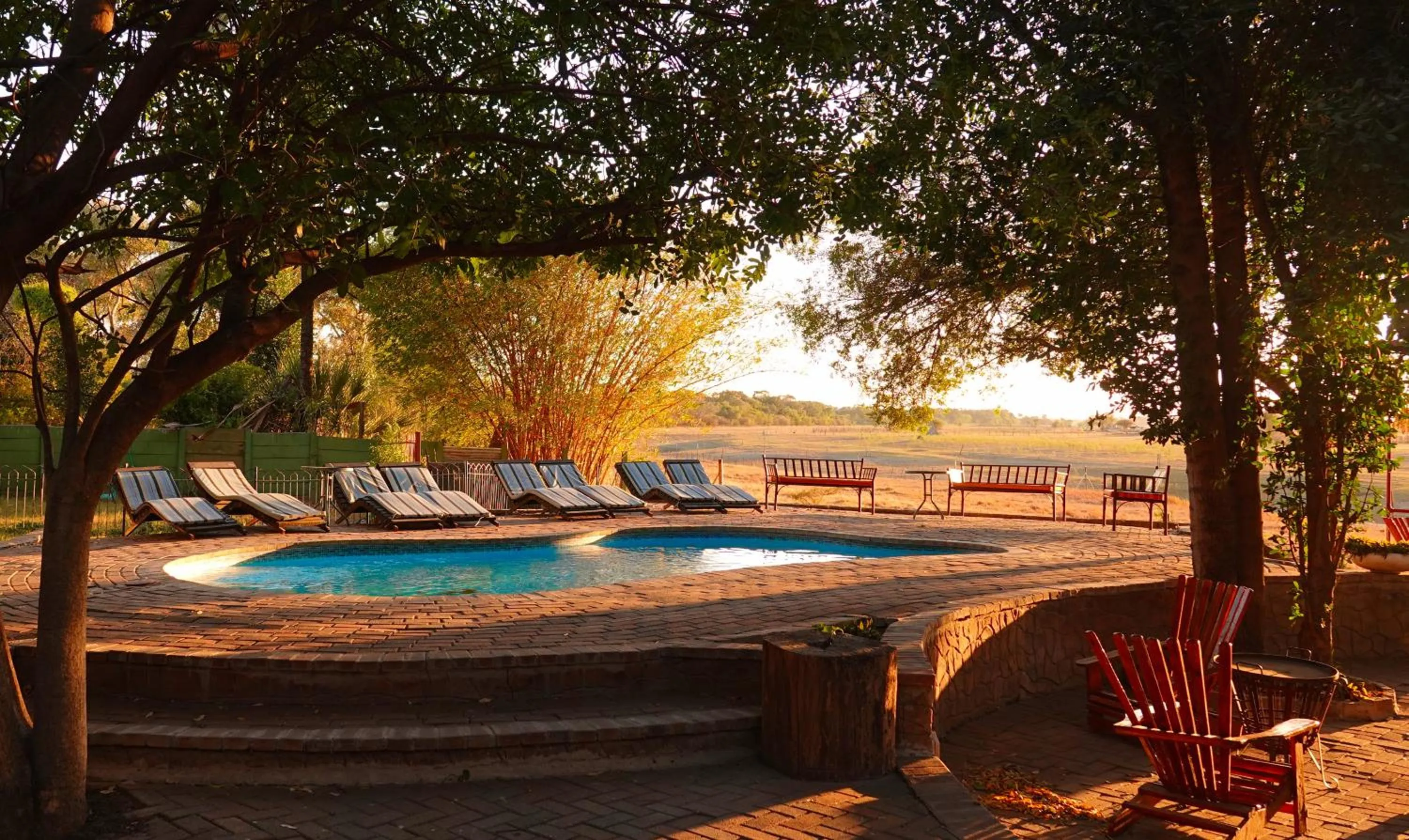 Swimming pool in Island Safari Lodge