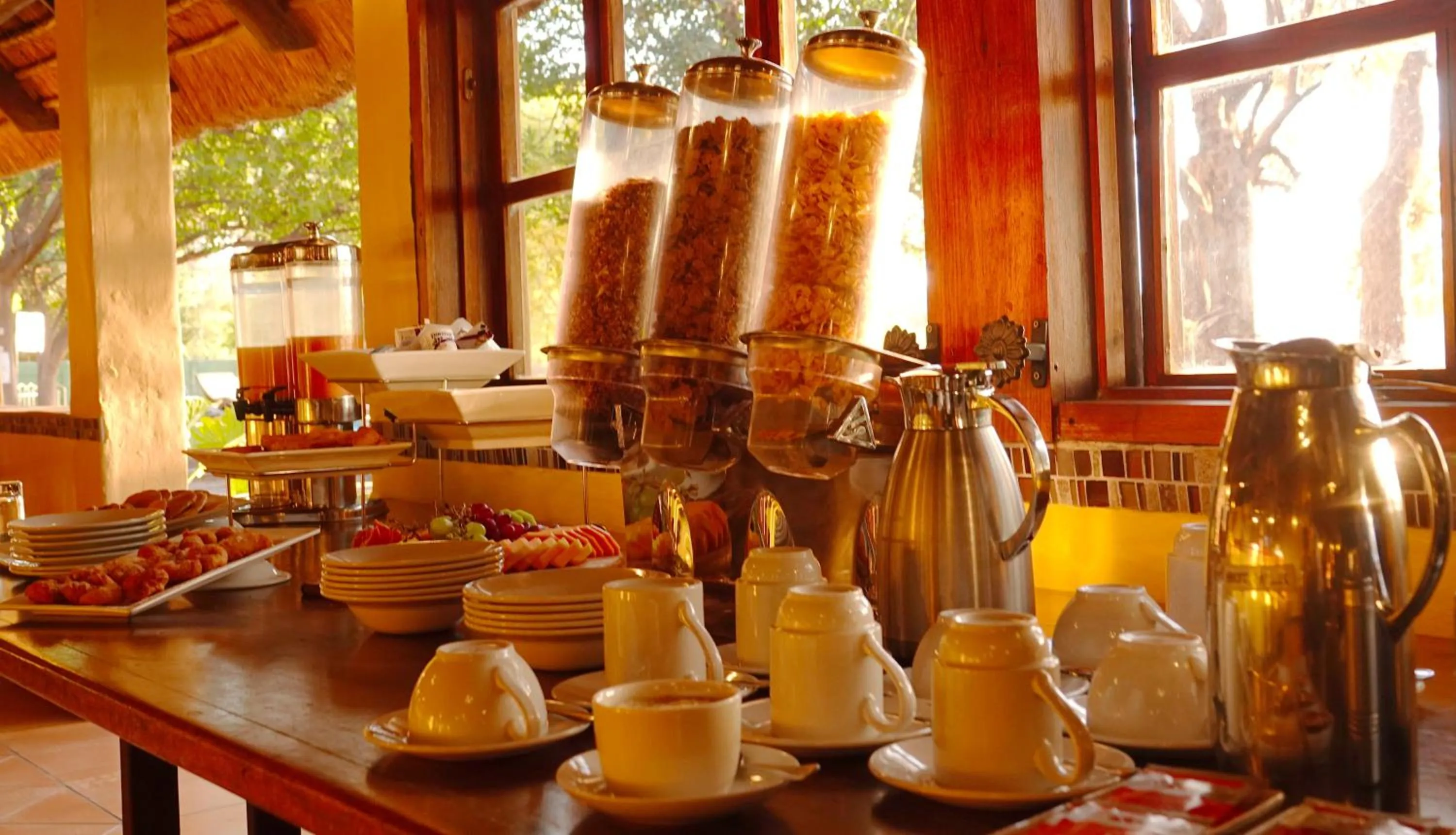 Breakfast in Island Safari Lodge