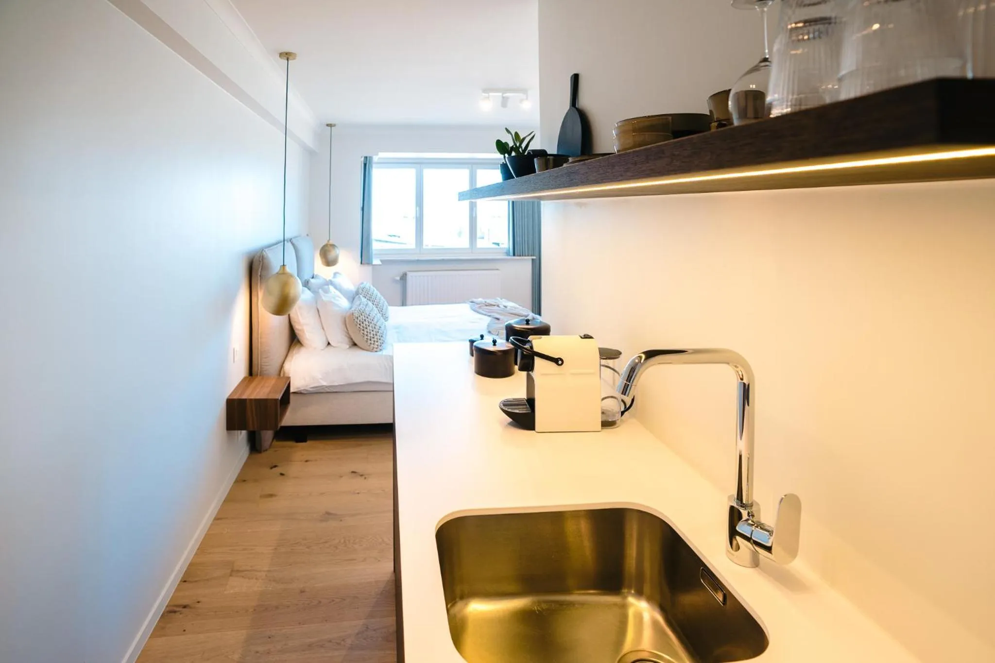 Bed in Hotel du Bassin