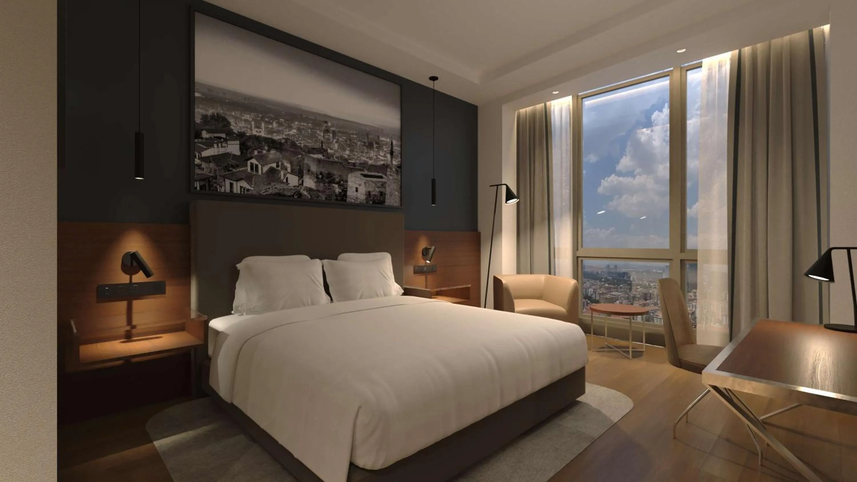 Bedroom, Bed in Point Hotel Ankara