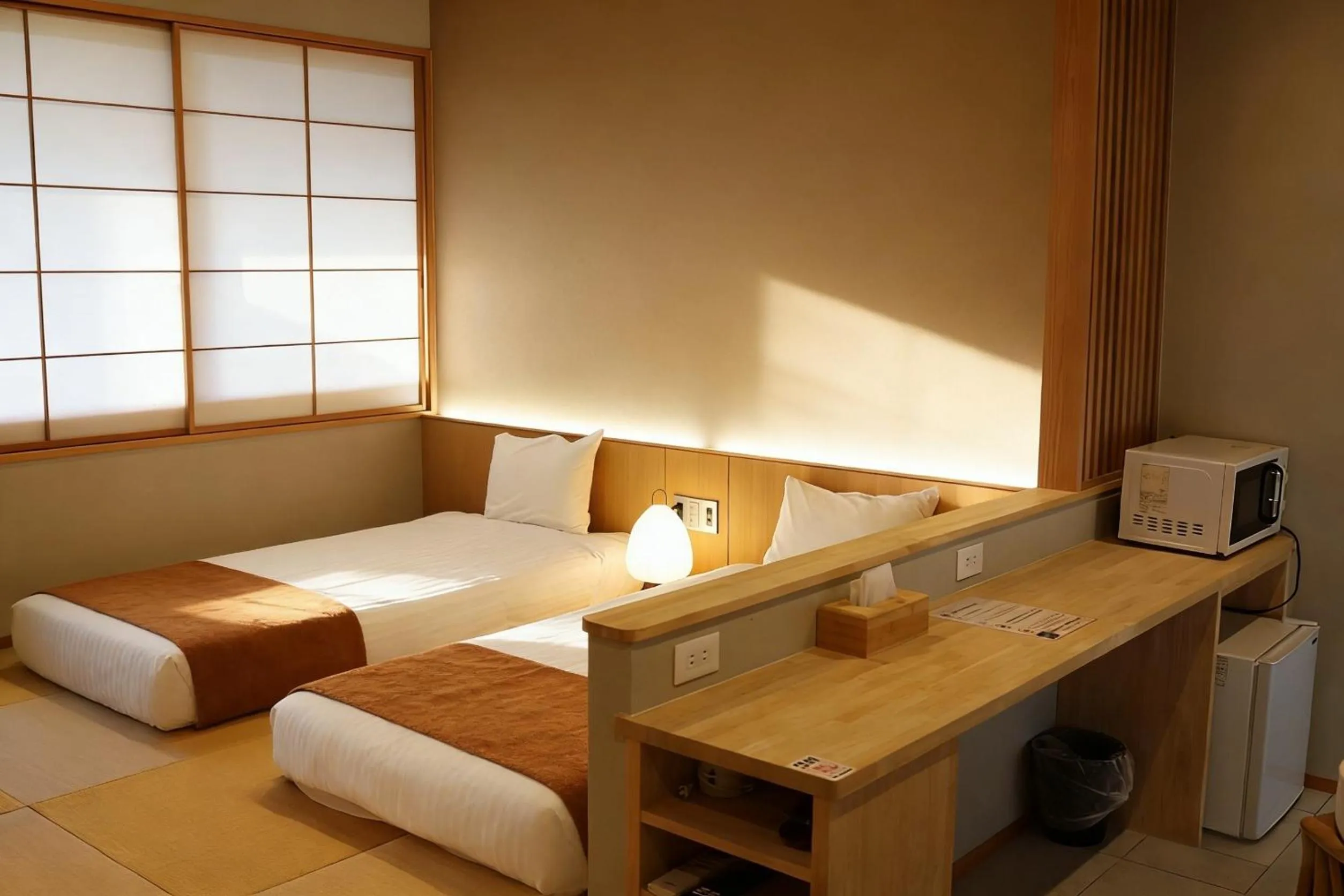 Photo of the whole room, Bed in Kansai Airport Hotel Pine Villa