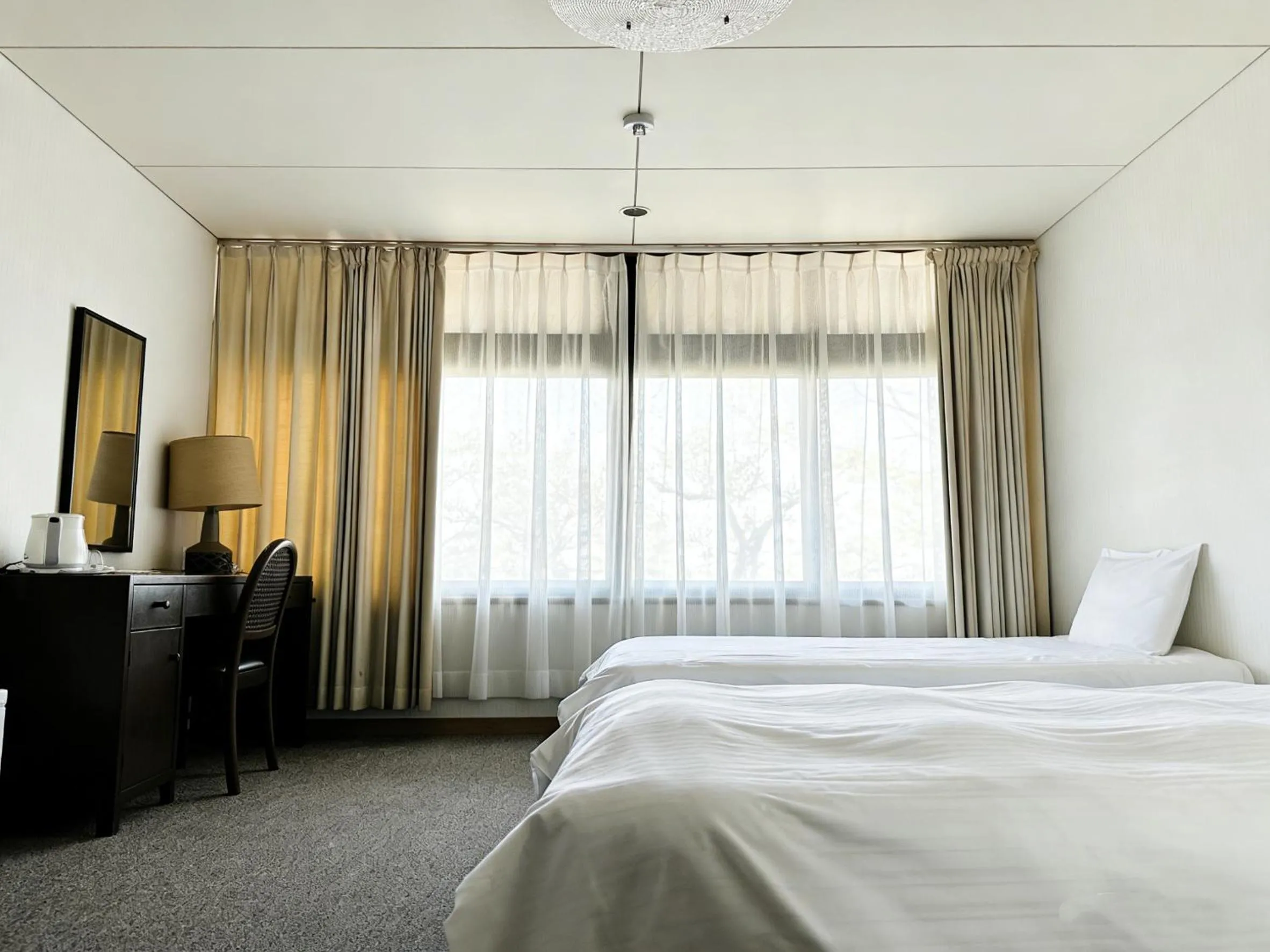 Bed in Kansai Airport Hotel Pine Villa