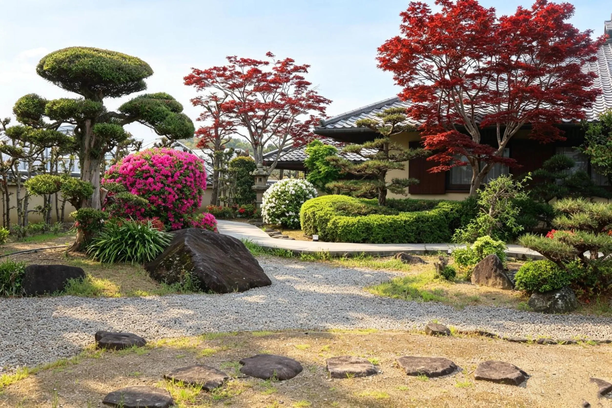 Garden in Kansai Airport Hotel Pine Villa