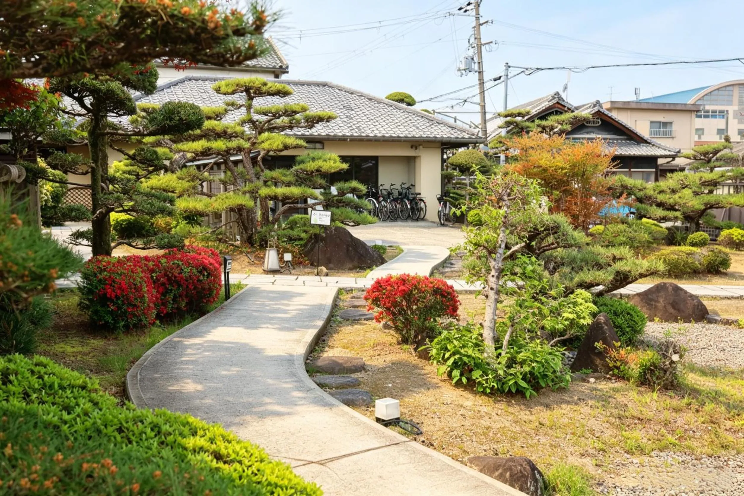 Garden in Kansai Airport Hotel Pine Villa