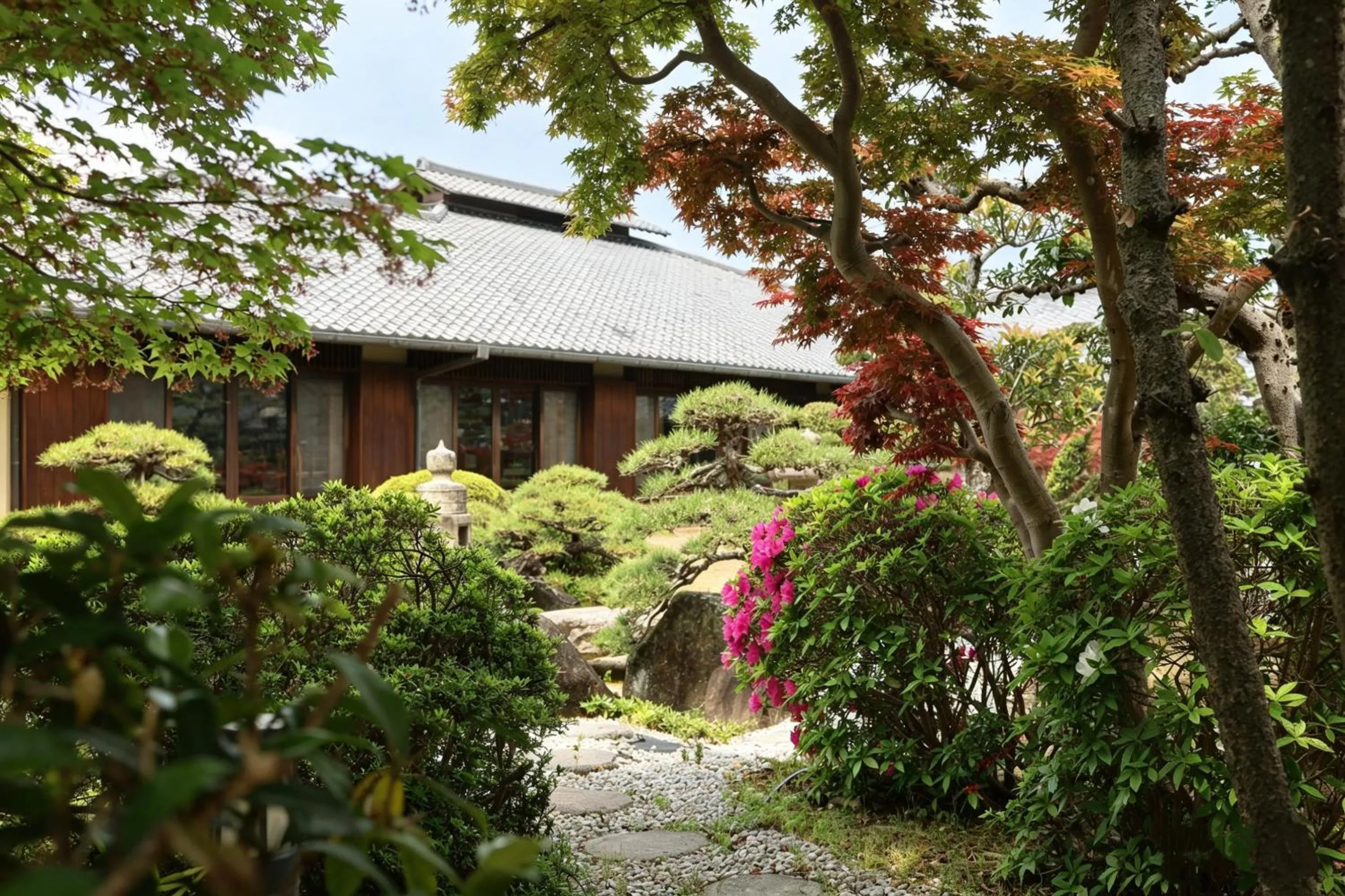 Garden in Kansai Airport Hotel Pine Villa