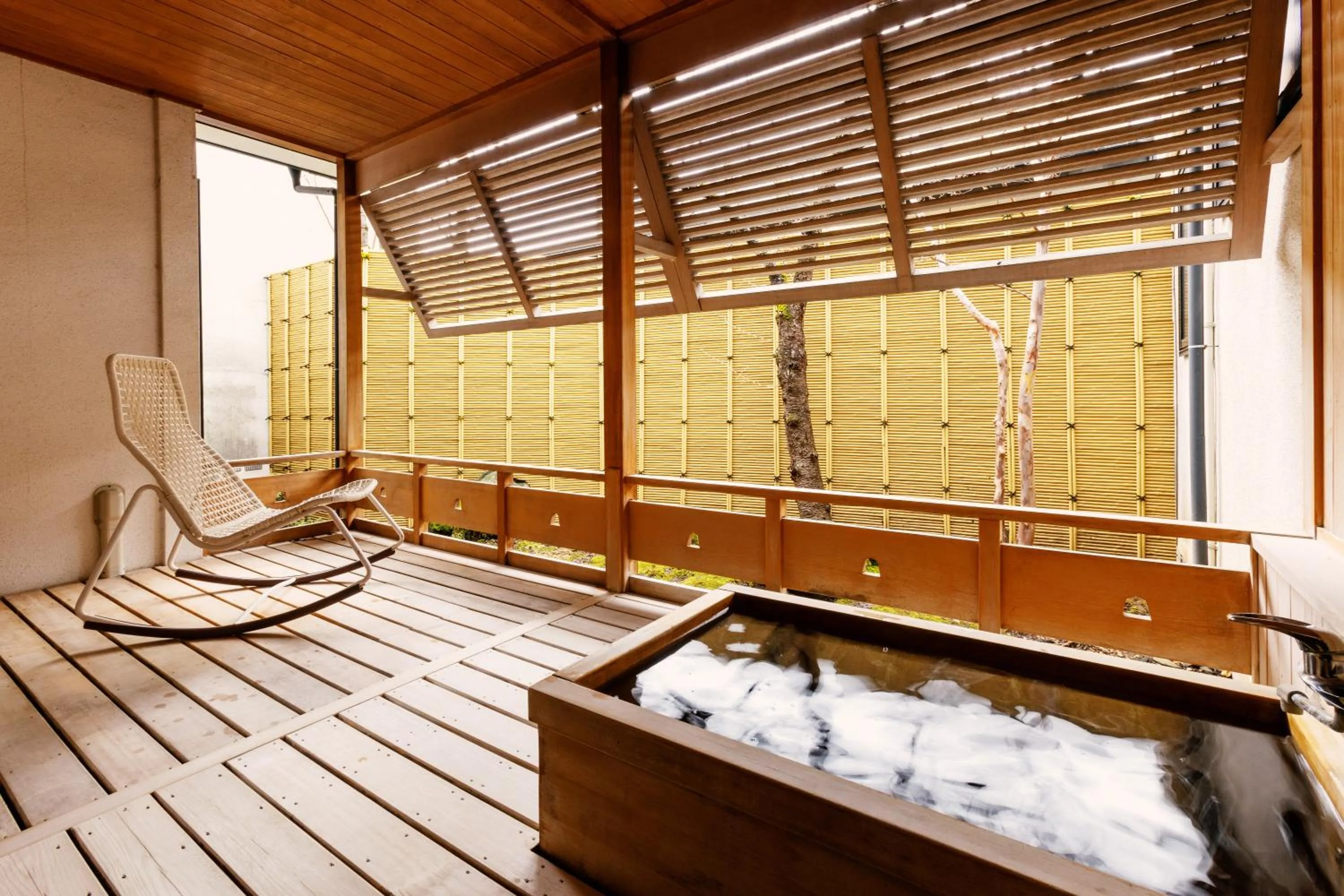 Open Air Bath in Ichiraku tendo spa & brewery