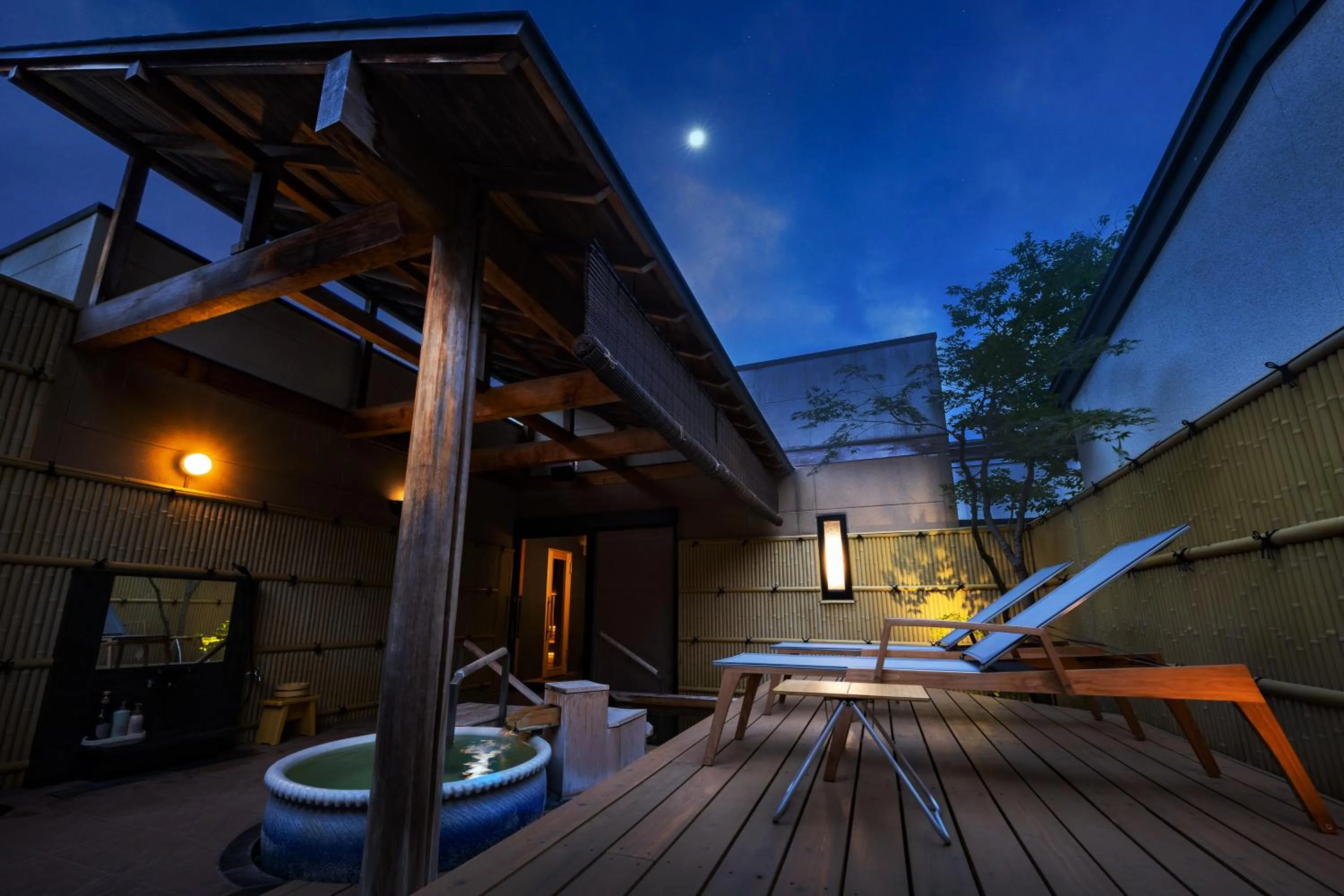 Open Air Bath in Ichiraku tendo spa & brewery