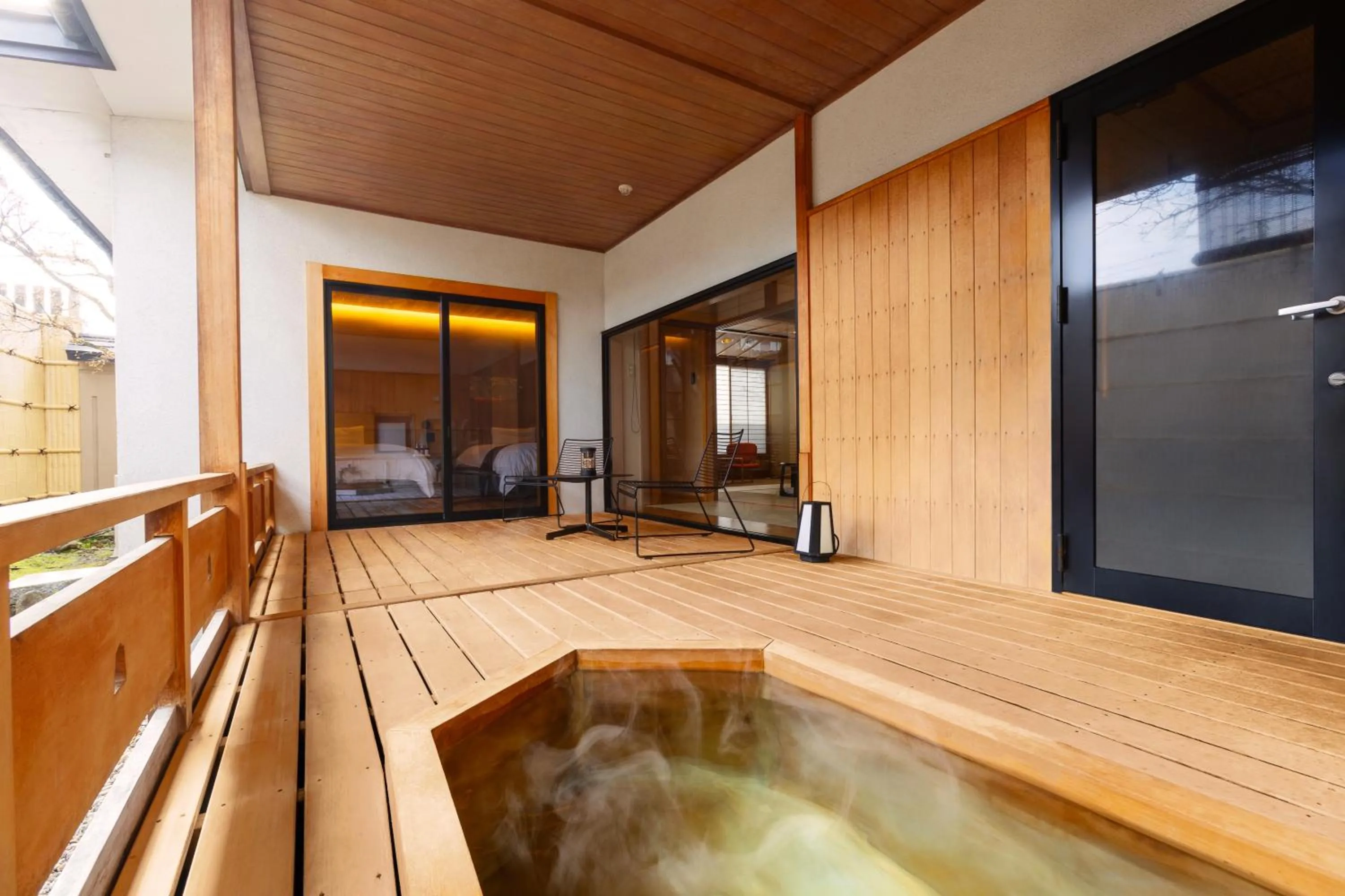 Open Air Bath in Ichiraku tendo spa & brewery