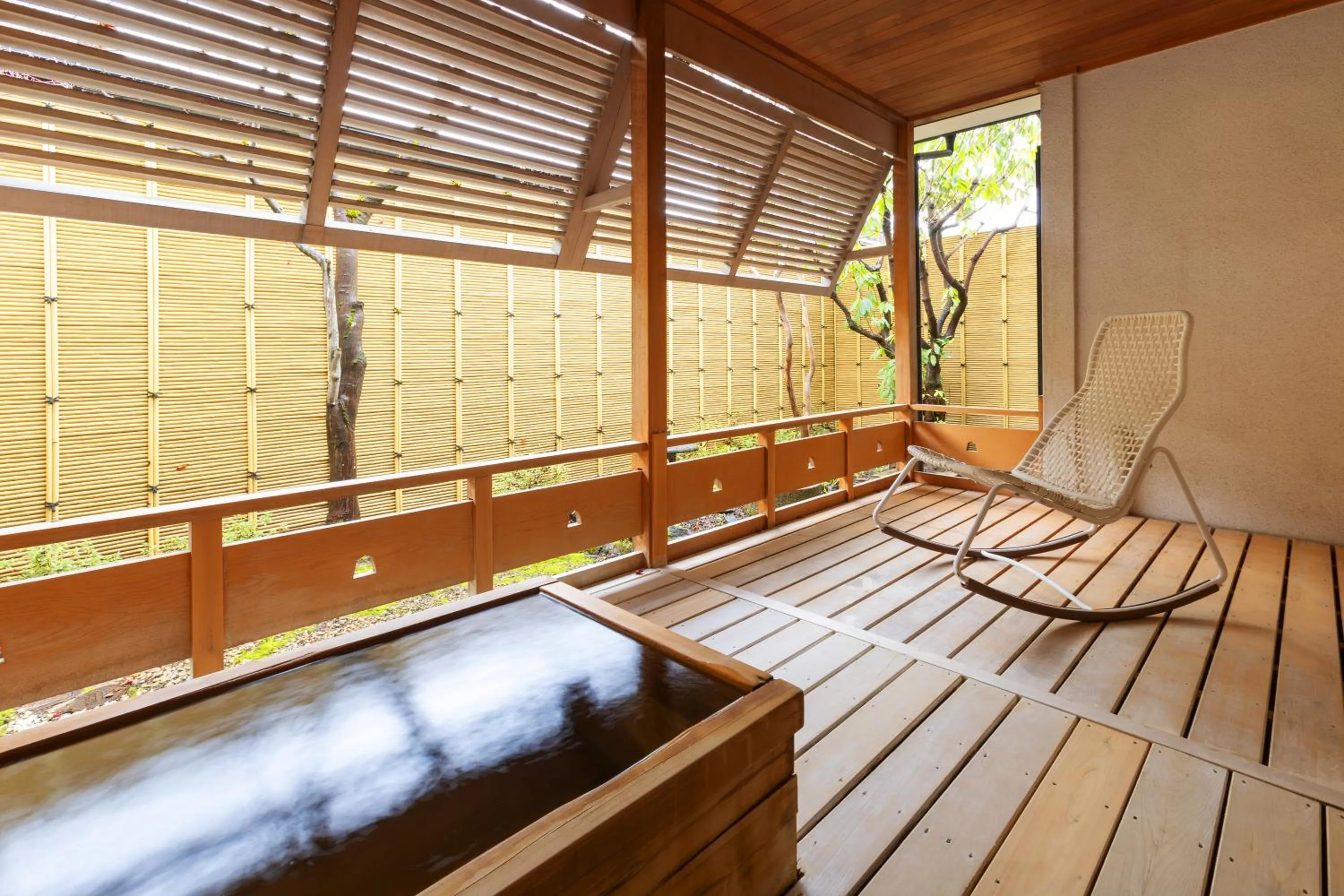 Open Air Bath in Ichiraku tendo spa & brewery