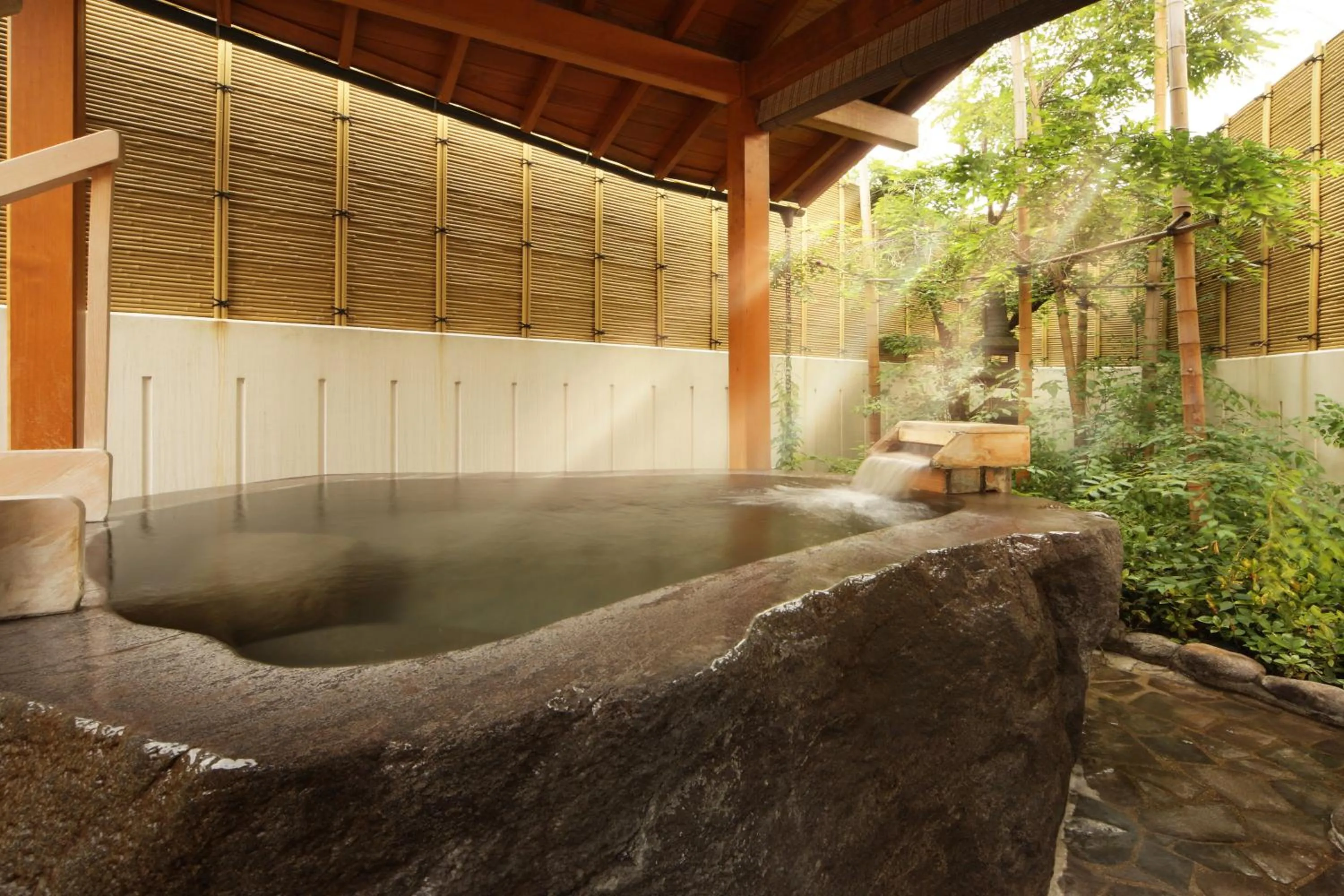 Hot Spring Bath in Ichiraku tendo spa & brewery