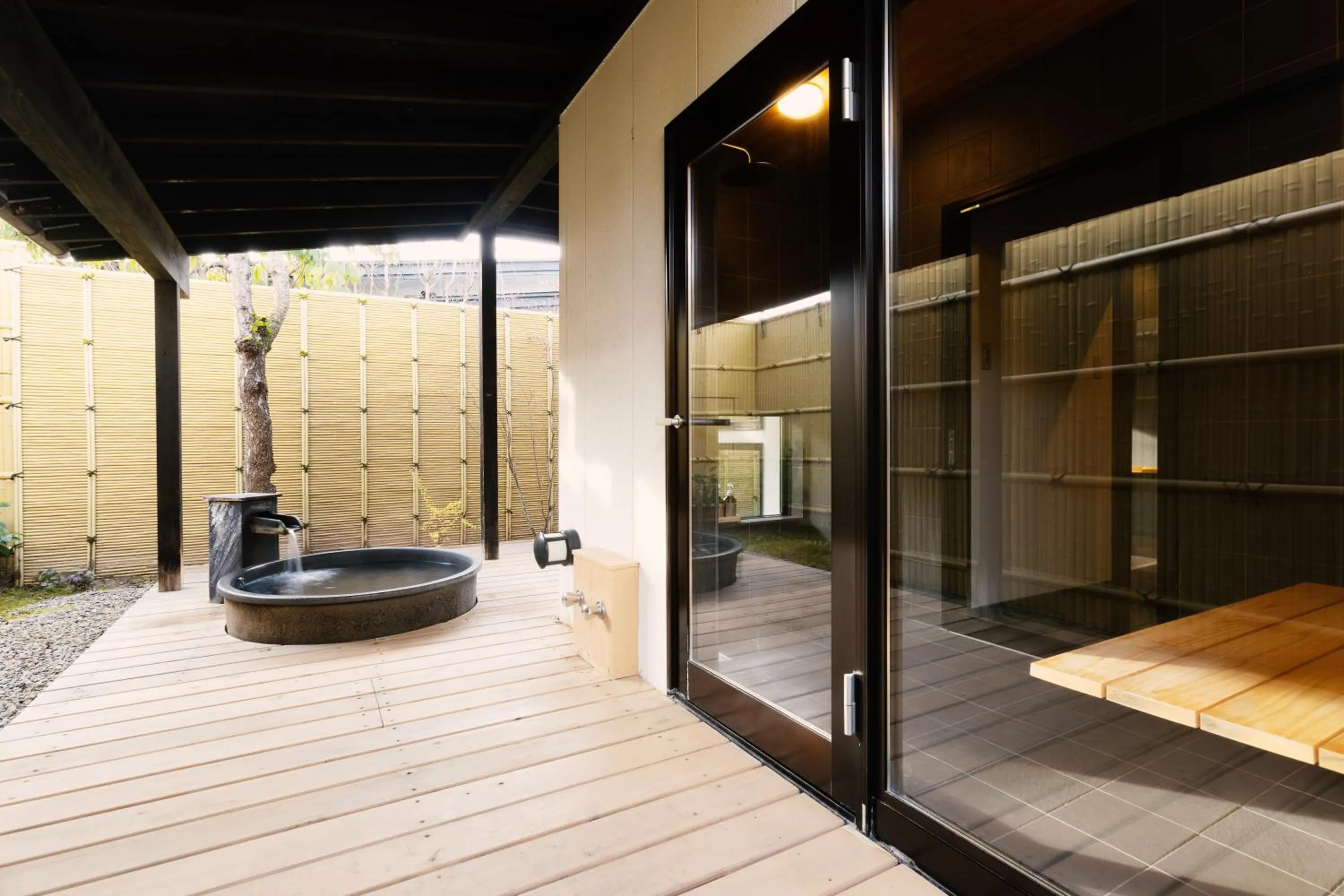 Open Air Bath in Ichiraku tendo spa & brewery