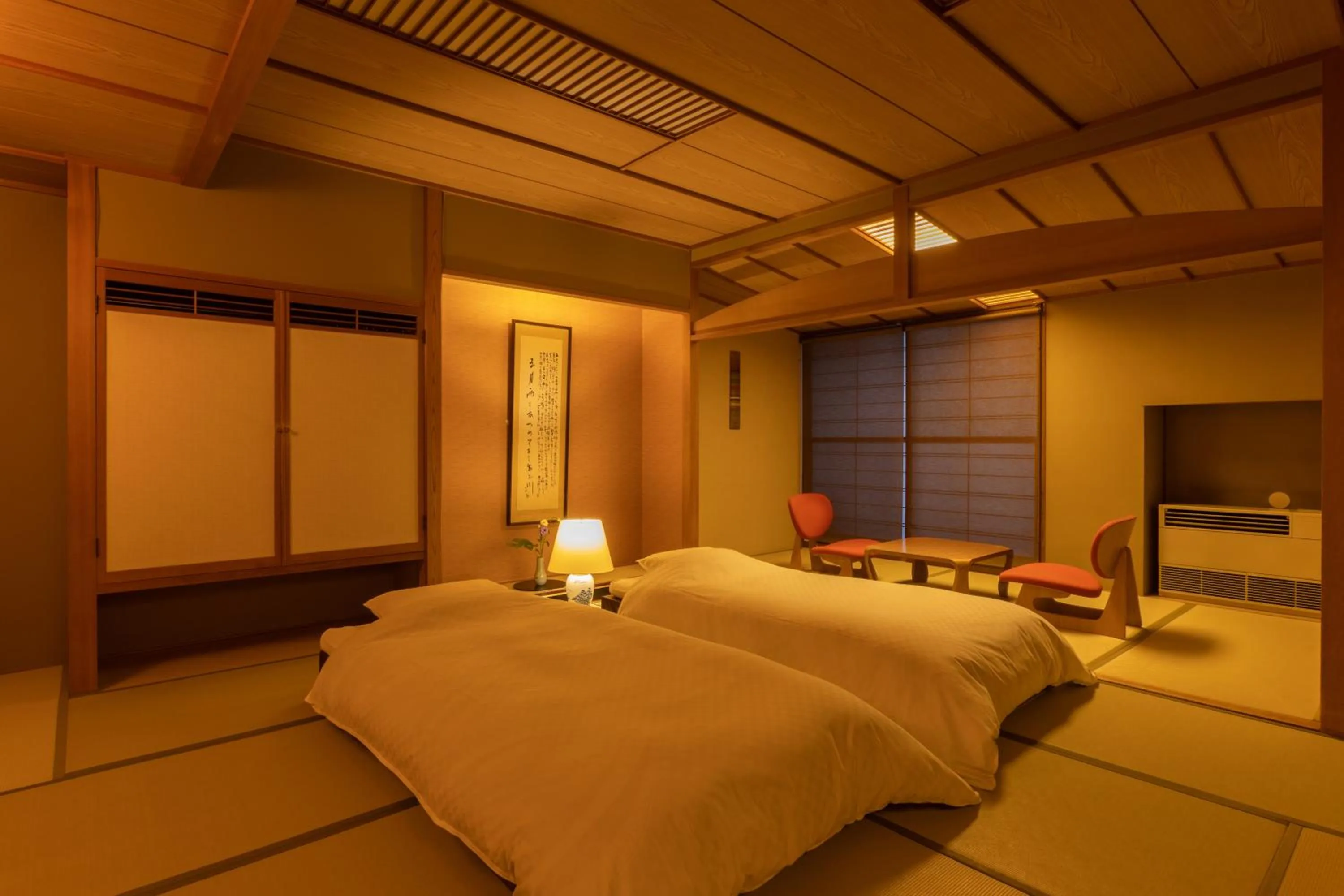 Bedroom, Bed in Ichiraku tendo spa & brewery