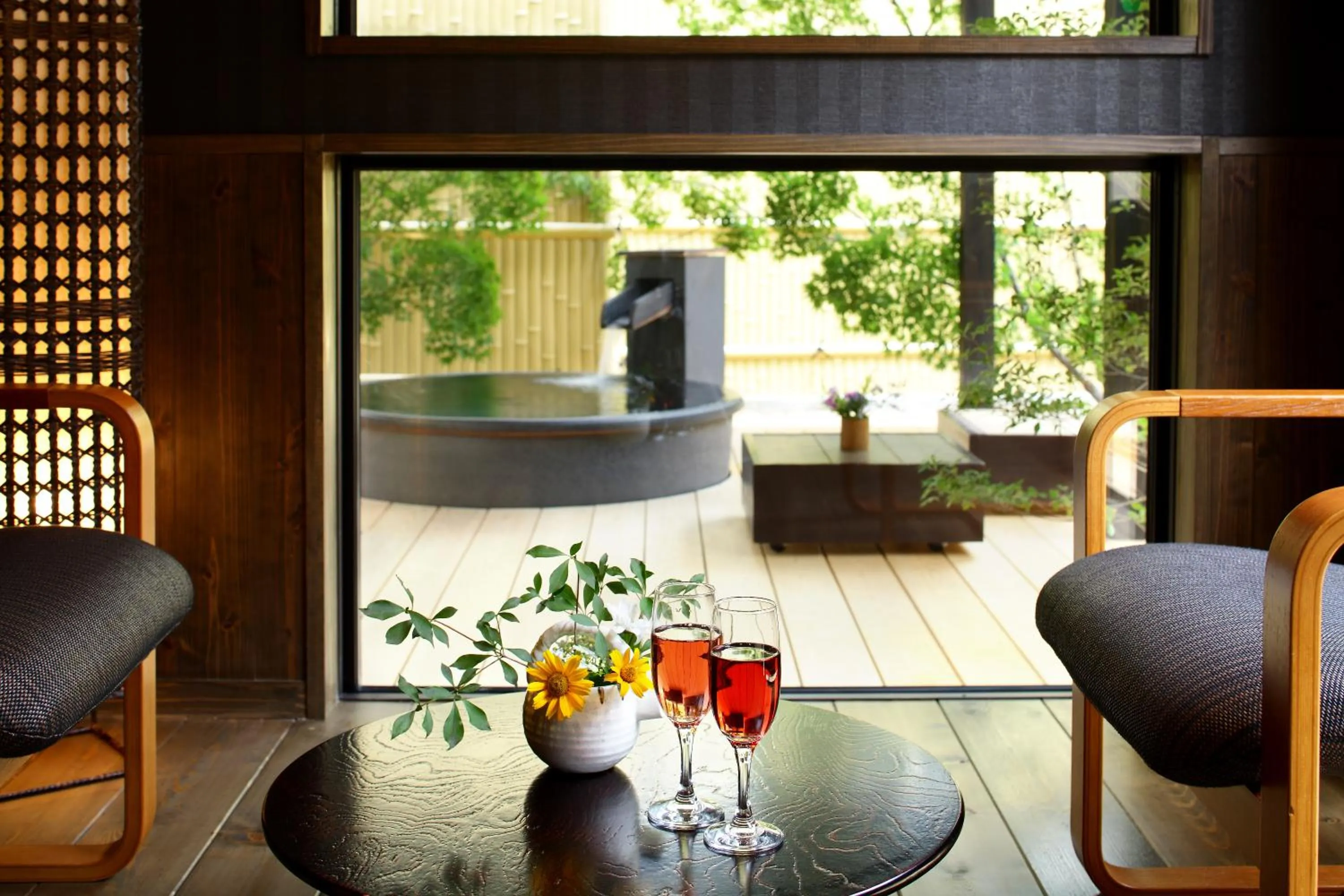 Hot Tub in Ichiraku tendo spa & brewery