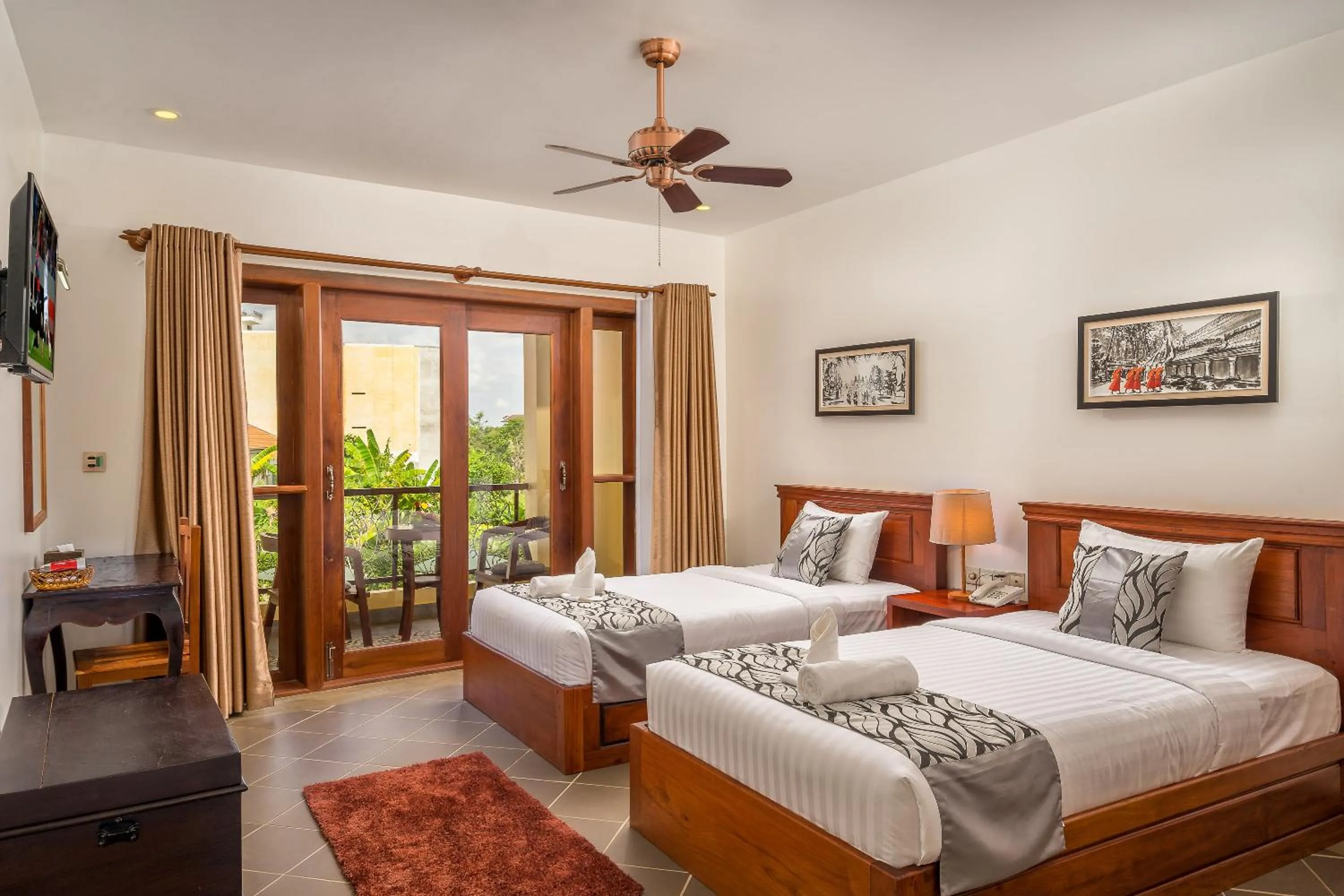 Balcony/Terrace, Bed in Savada Angkor Boutique Hotel