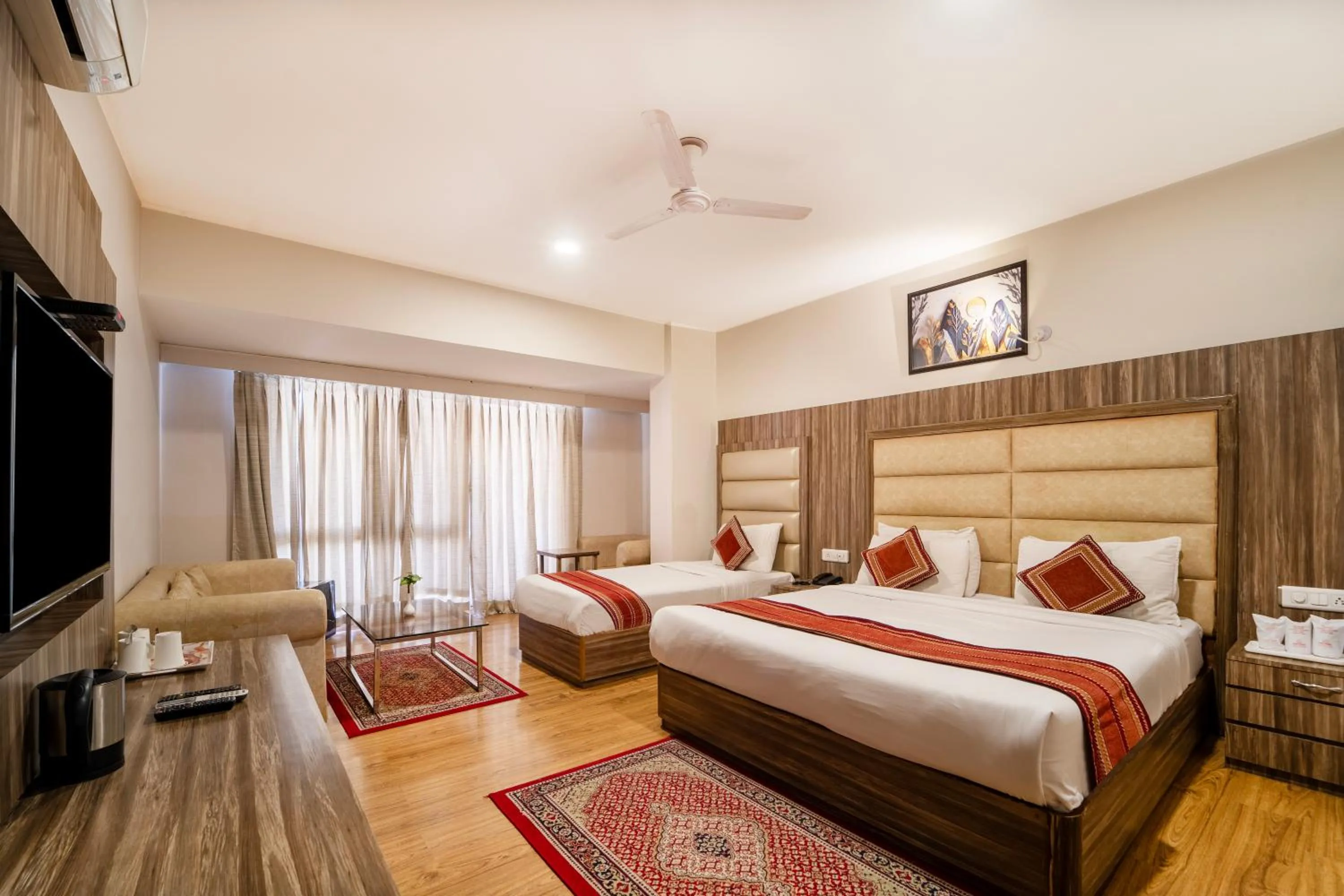 Living room, Bed in Rama Trident, Katra