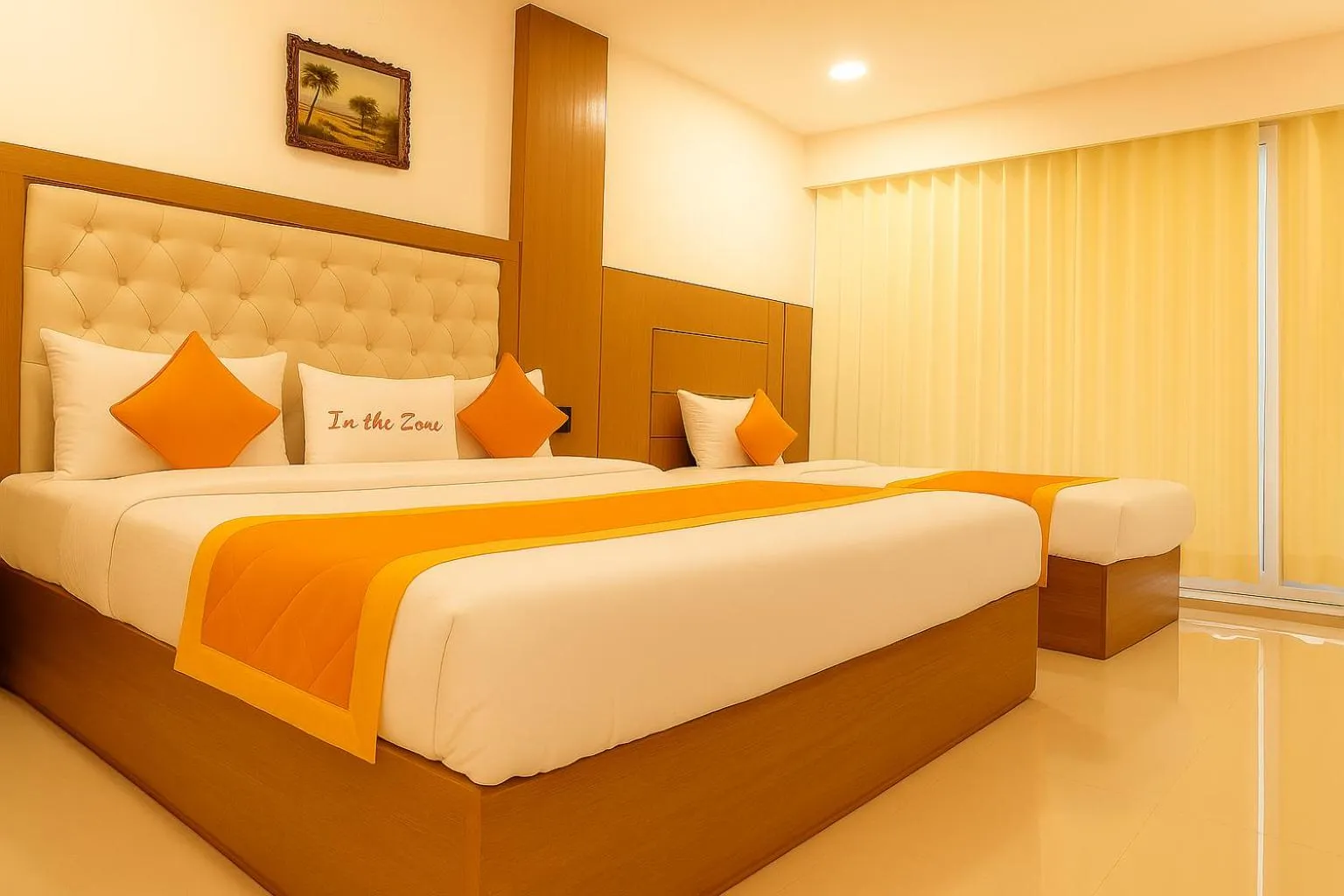 Bedroom, Bed in Rama Trident, Katra