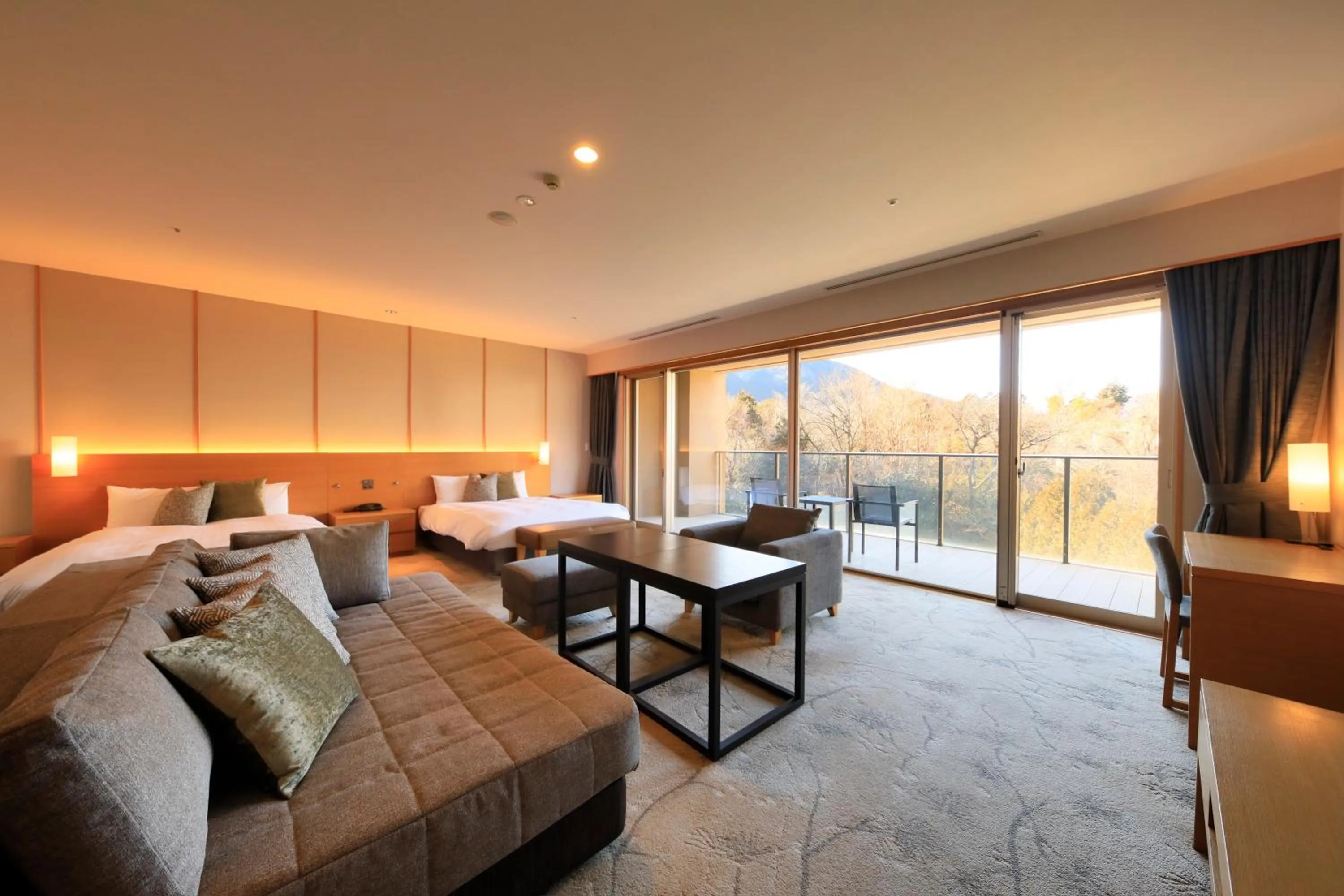 Photo of the whole room, Bed in Hakone Hisui