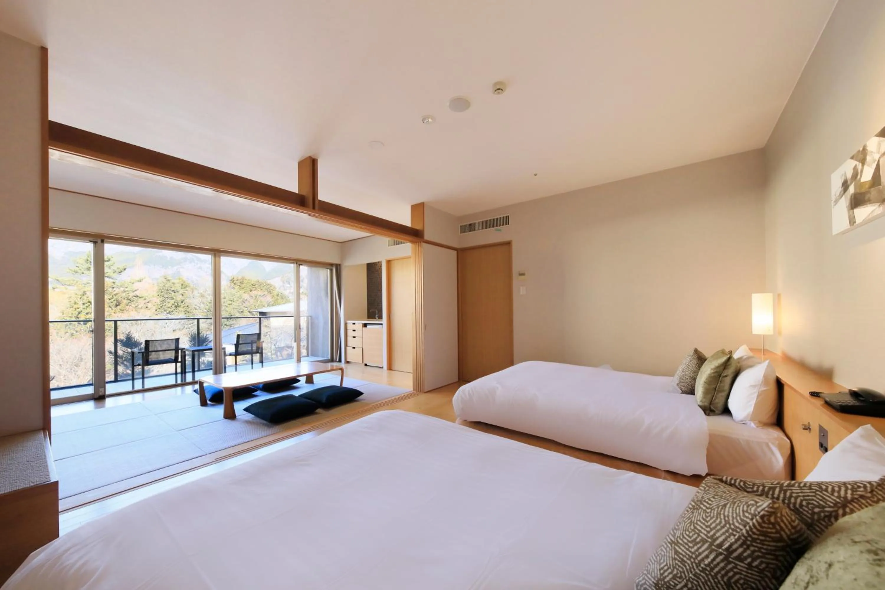 Photo of the whole room, Bed in Hakone Hisui