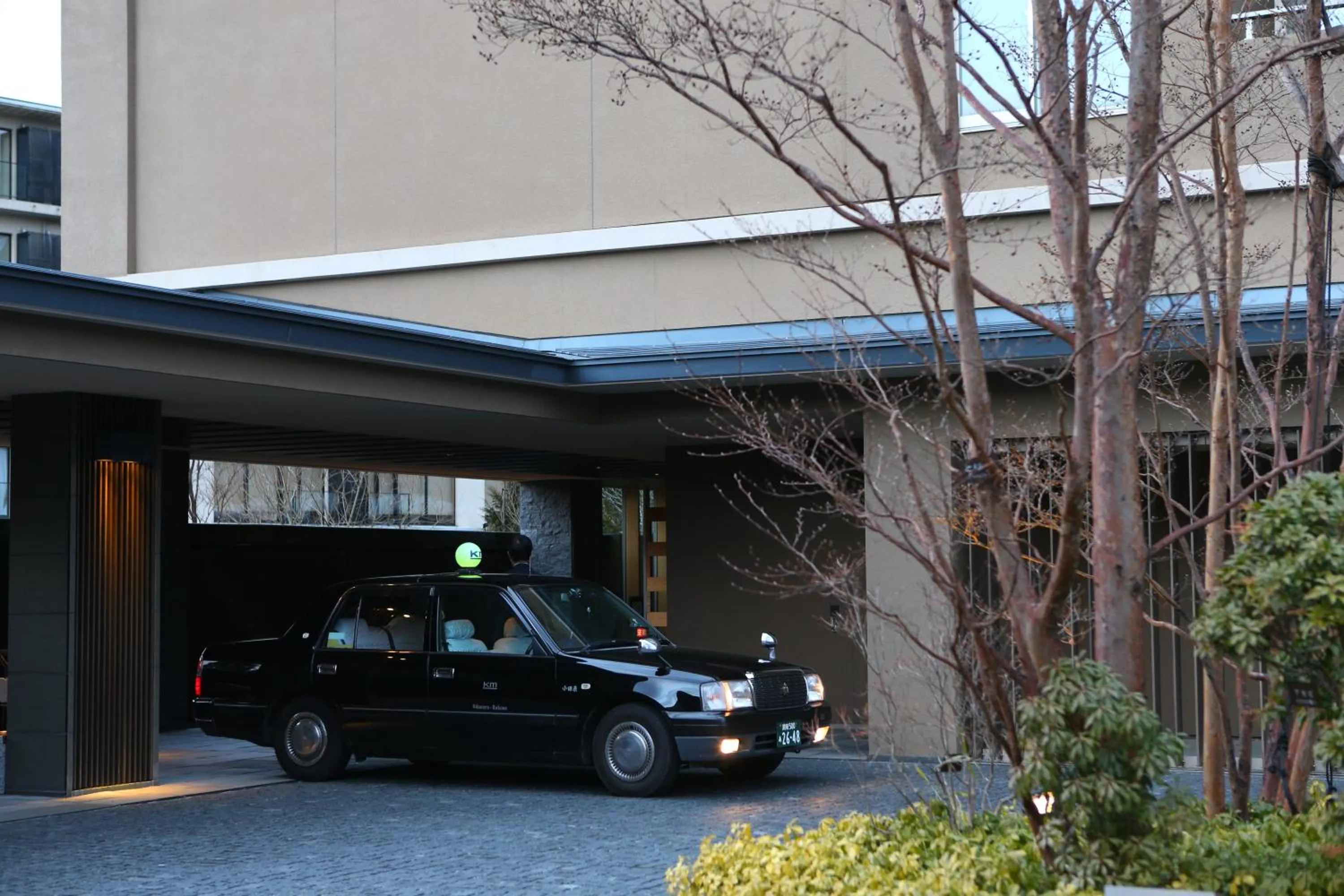 Facade/entrance in Hakone Hisui