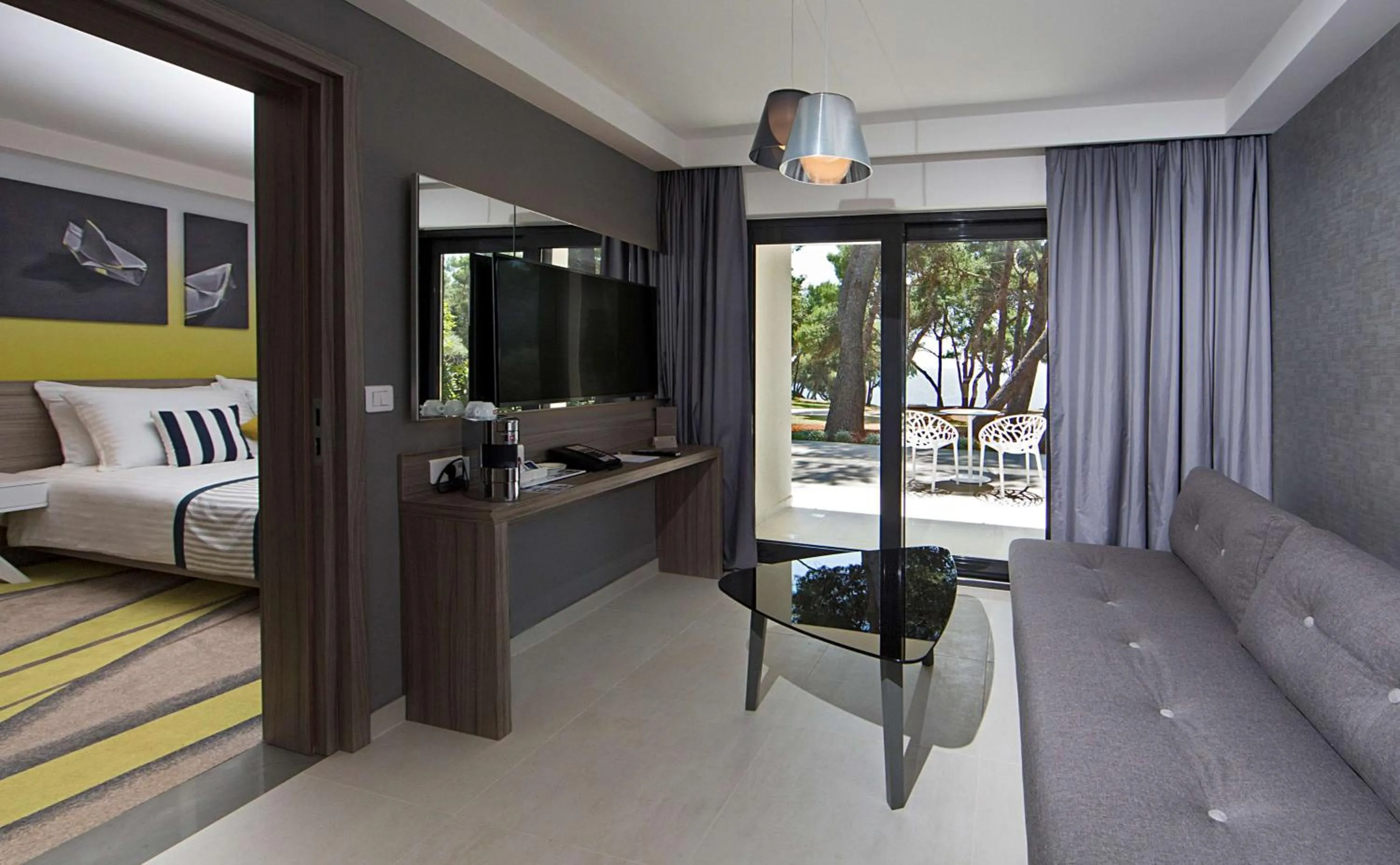 View (from property/room), Bed in Park Plaza Arena Pula