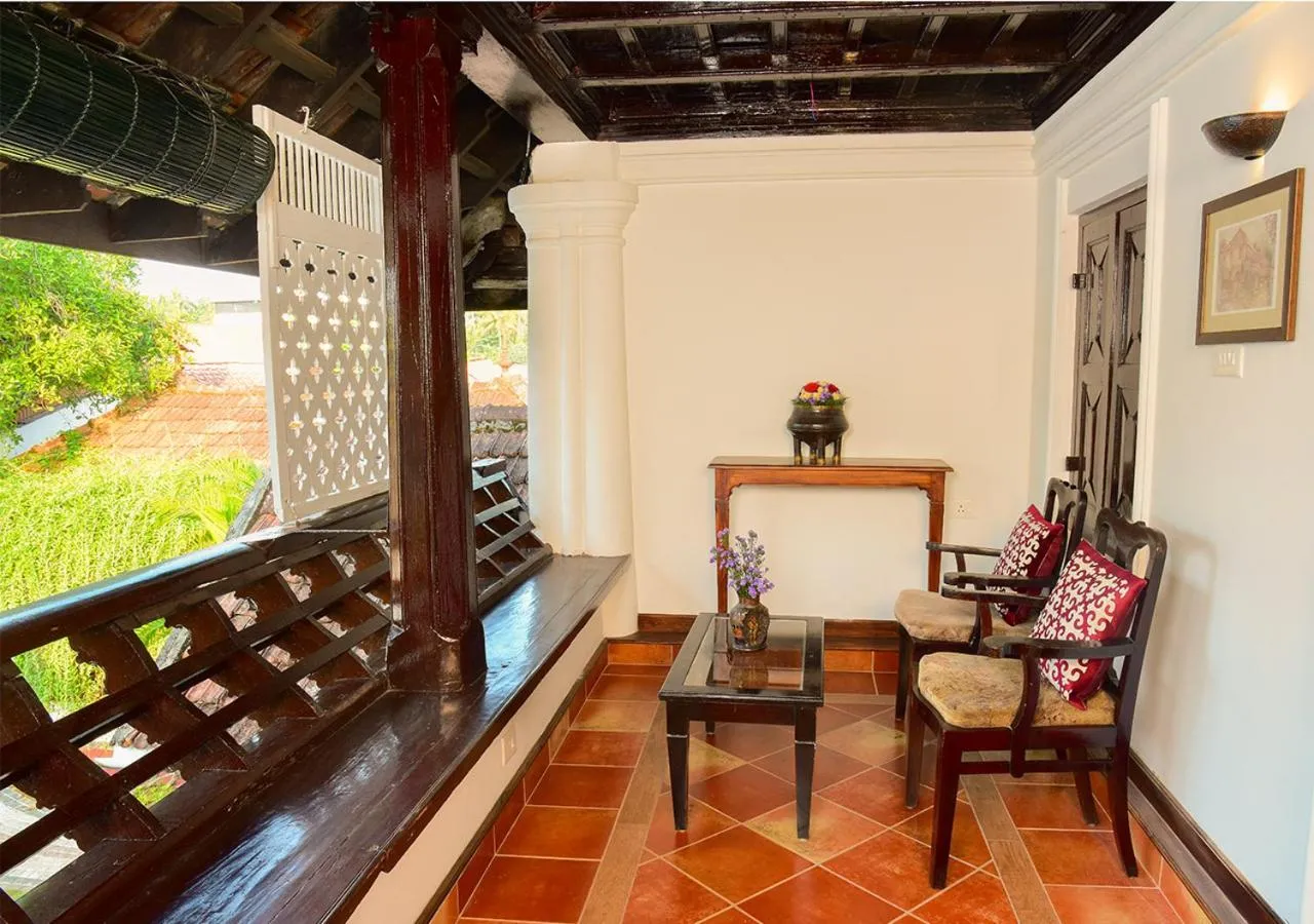 Balcony/Terrace in Kumarakom Tharavadu - A Heritage Hotel, Kumarakom By Perfect Stays