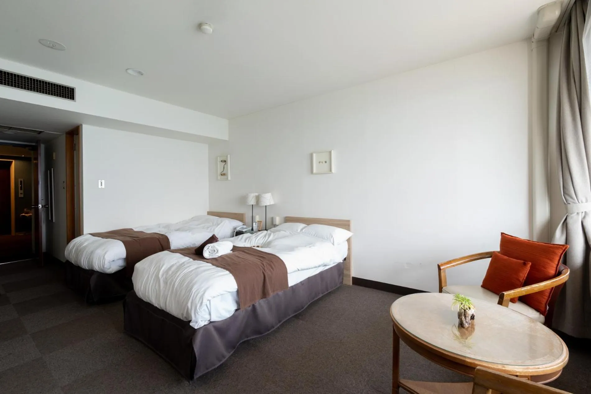 Bed in Isohara Seaside Hotel