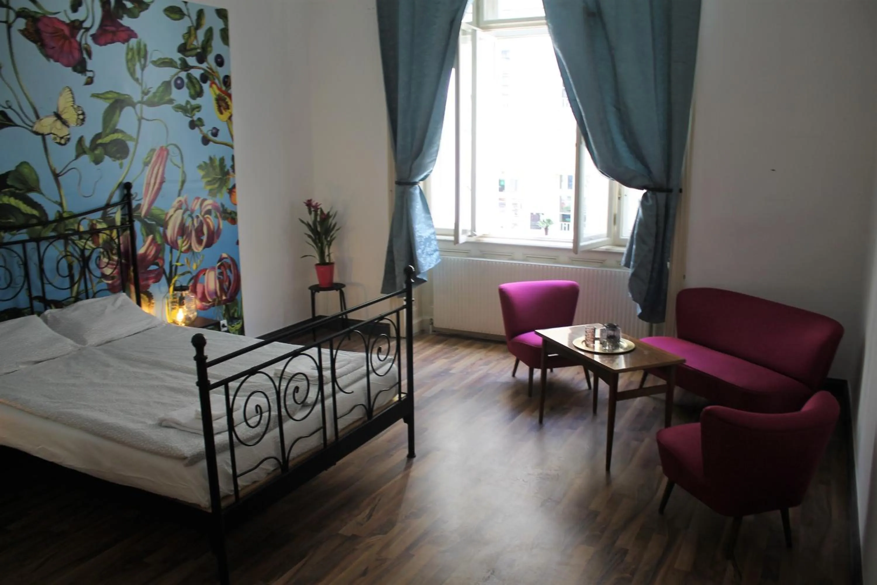 Bed in Pension Wienderland