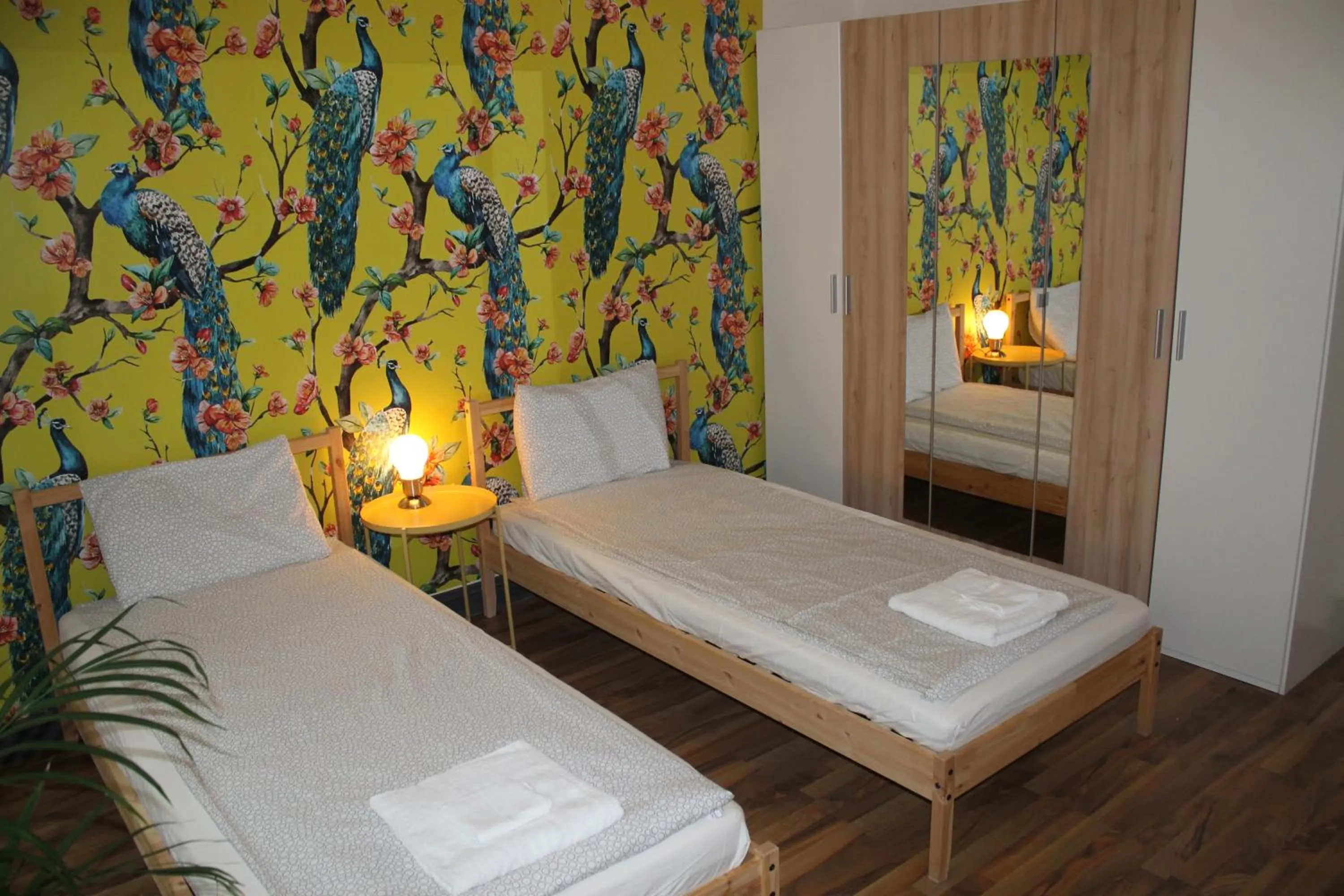 Bed in Pension Wienderland