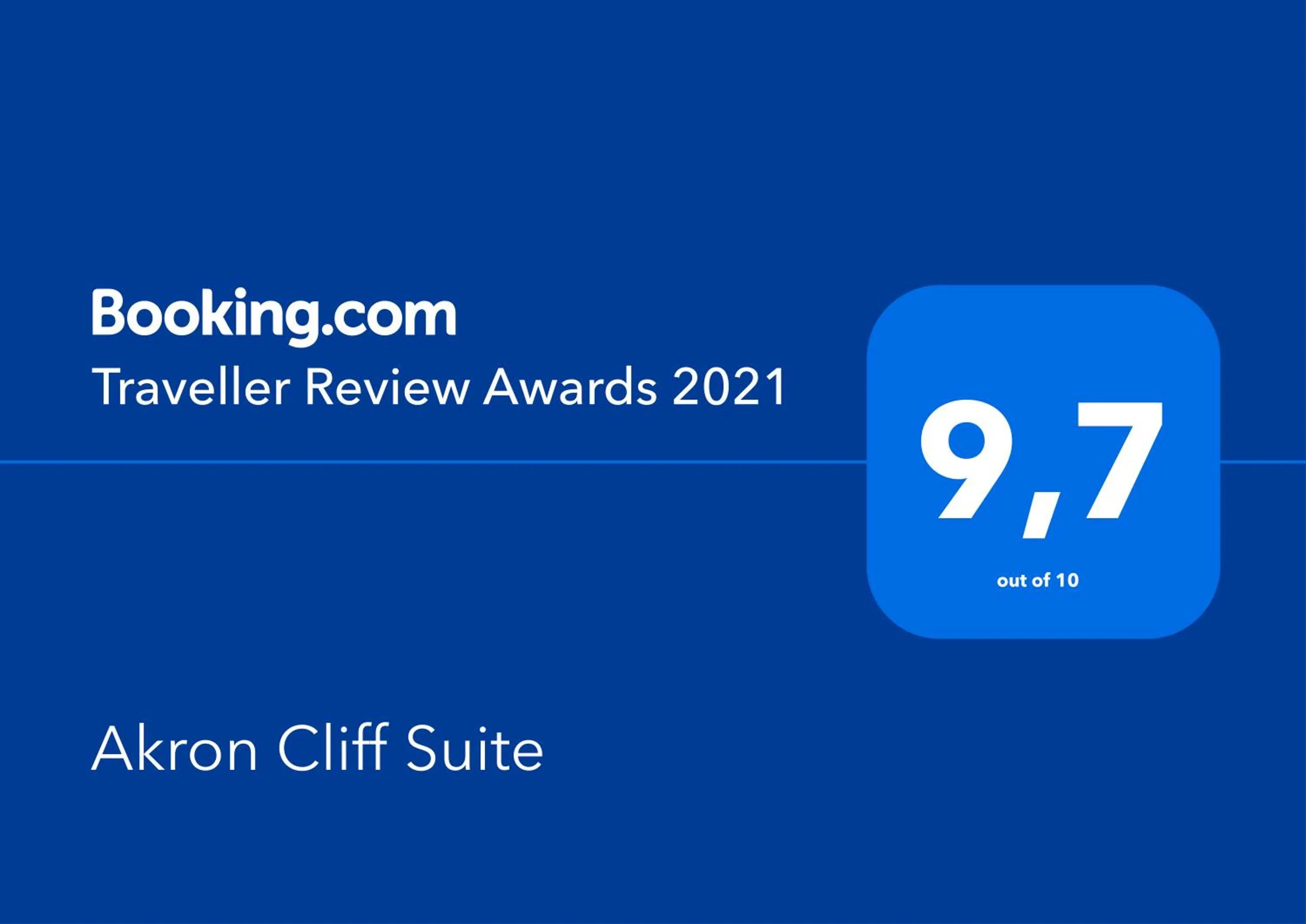 Text overlay in Akron Cliff Suite