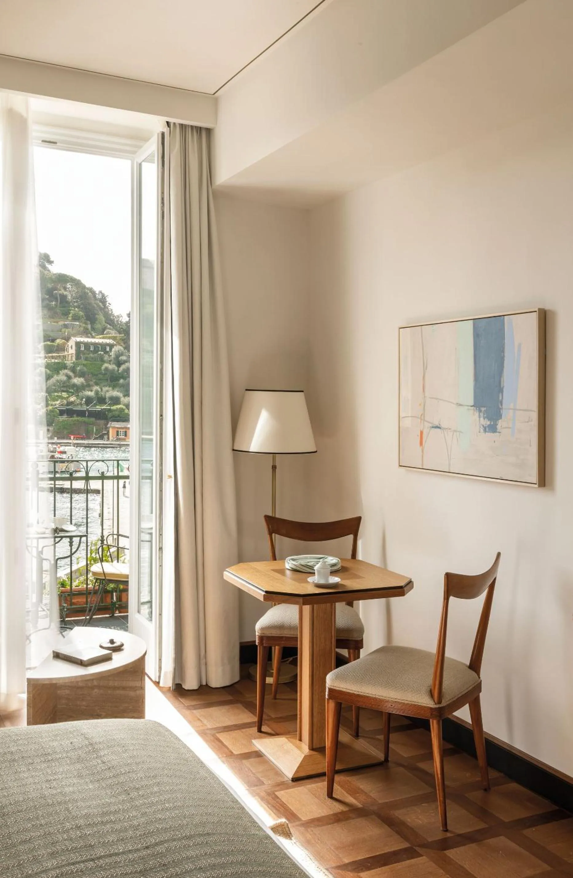 furniture, Bed in Splendido Mare, A Belmond Hotel, Portofino