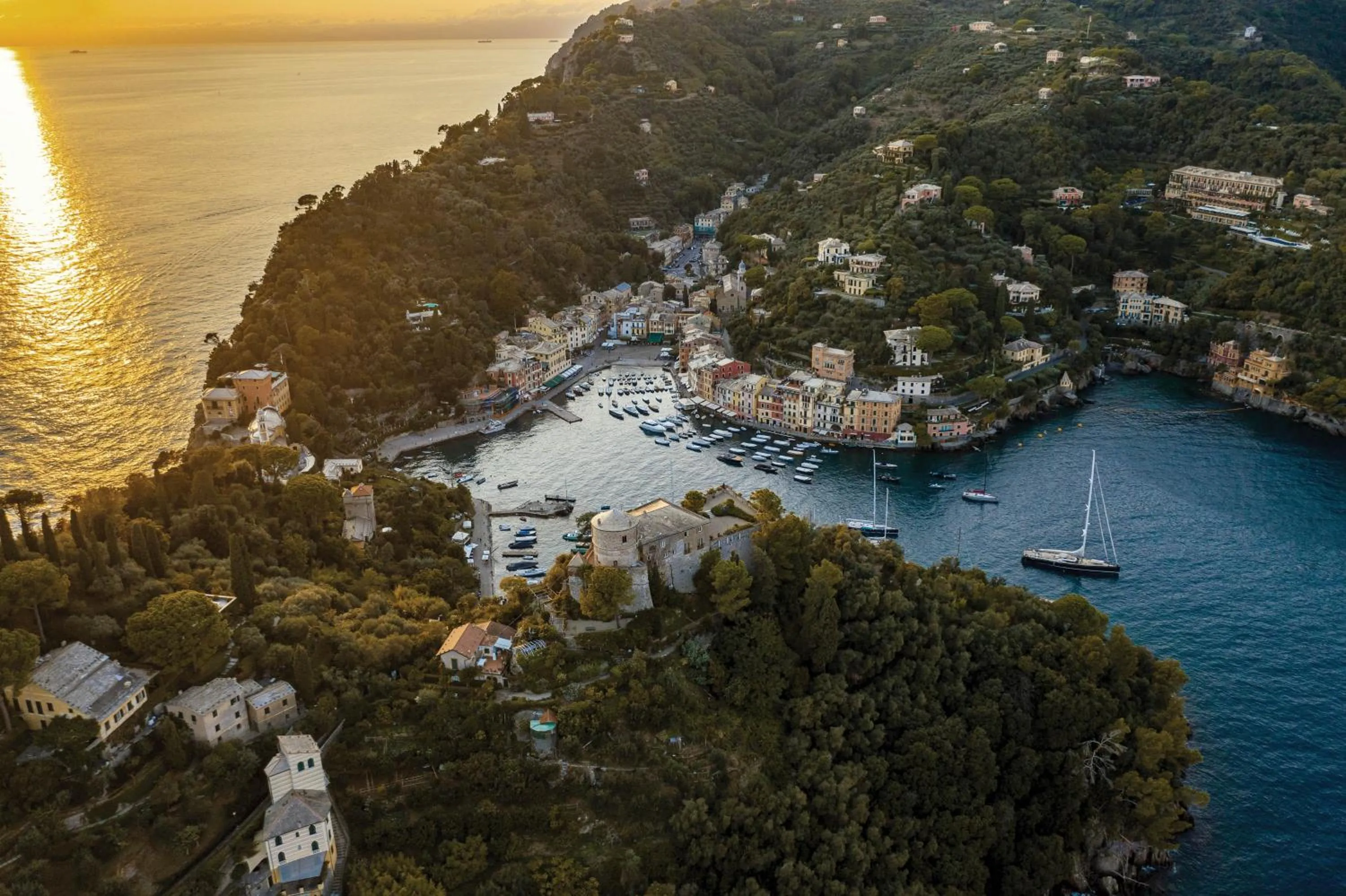 Bird's eye view in Splendido Mare, A Belmond Hotel, Portofino