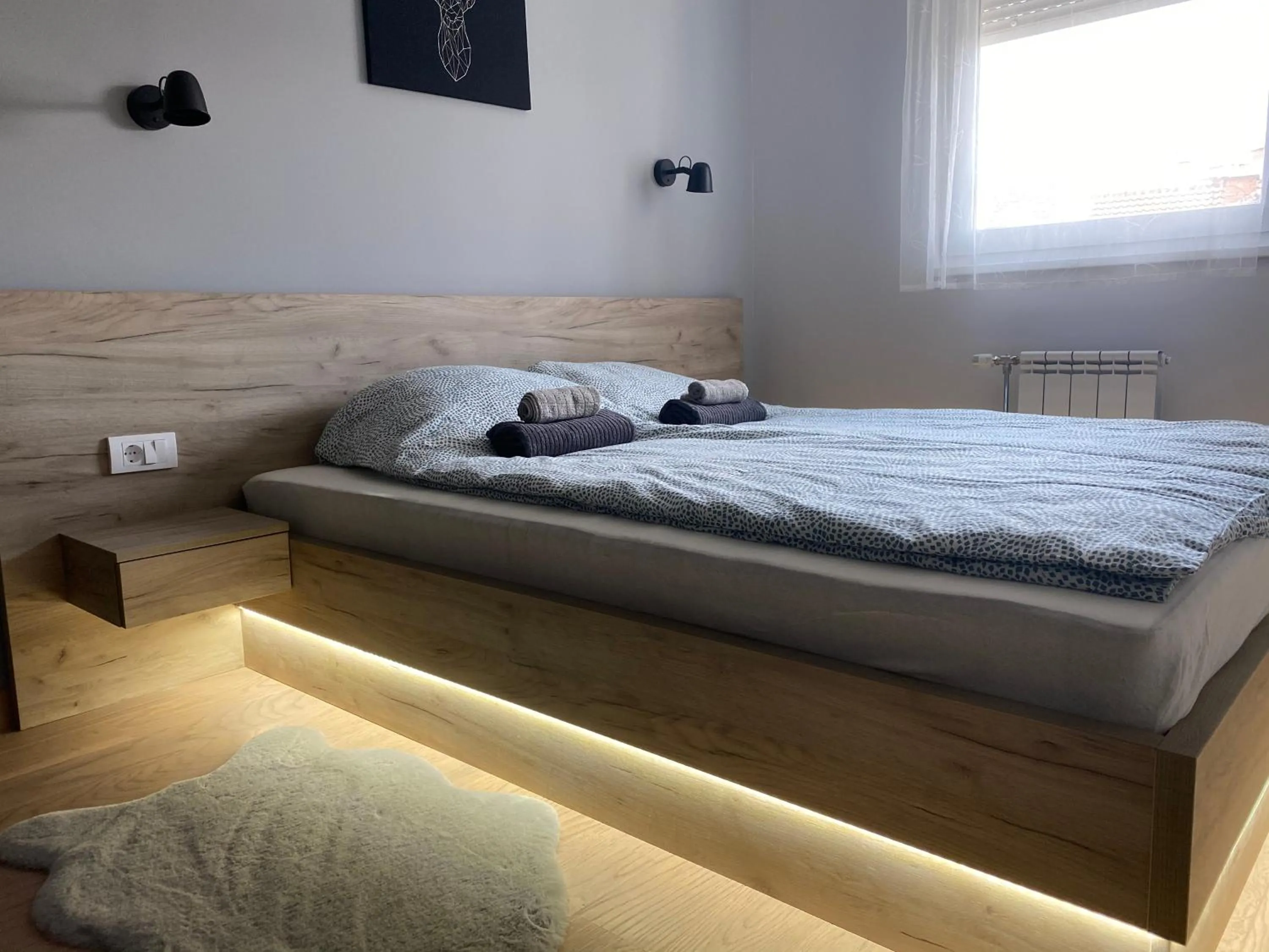 Bed in Premium Apartments