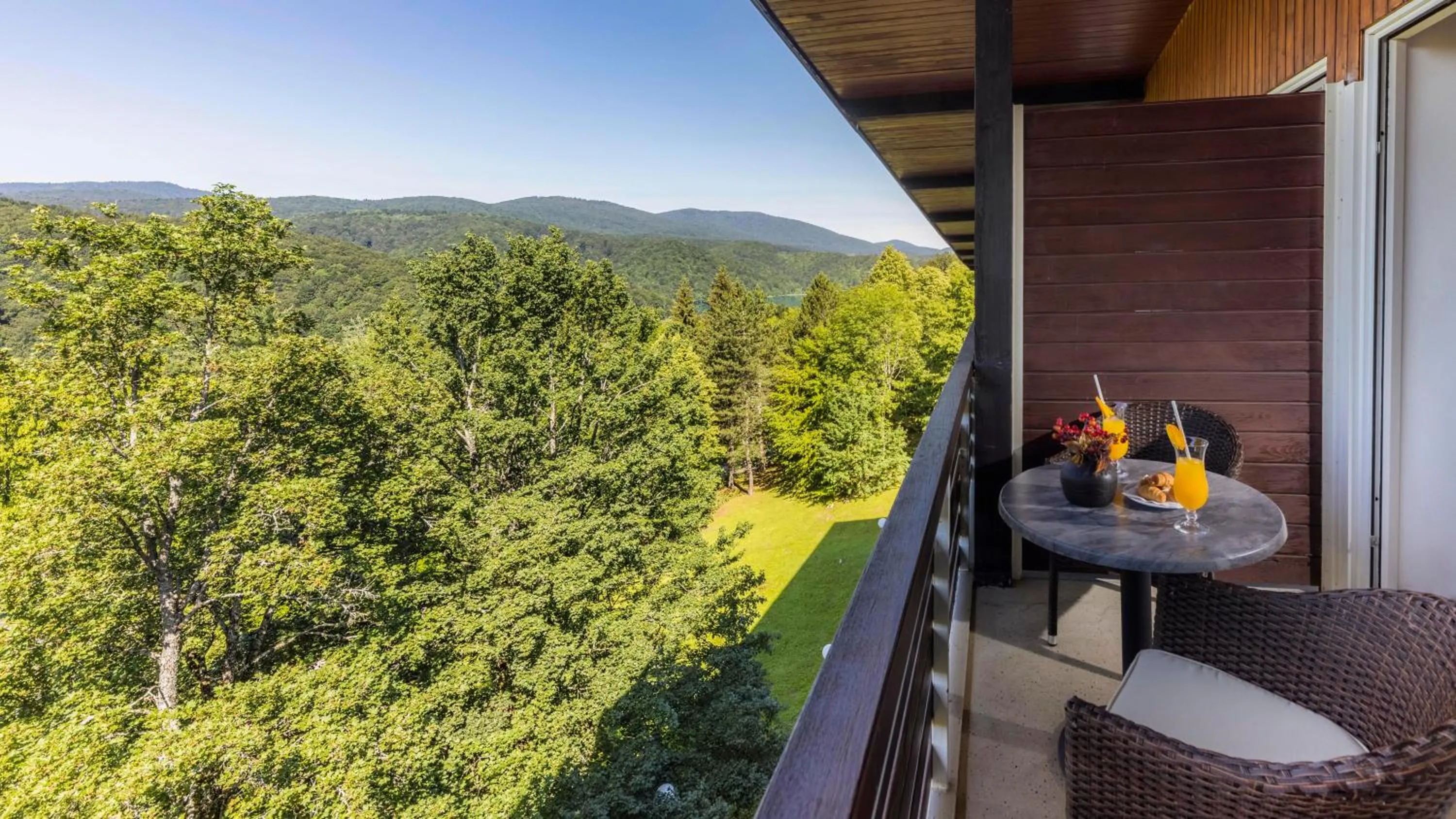 Balcony/Terrace in Hotel Jezero - Plitvice Lakes National Park