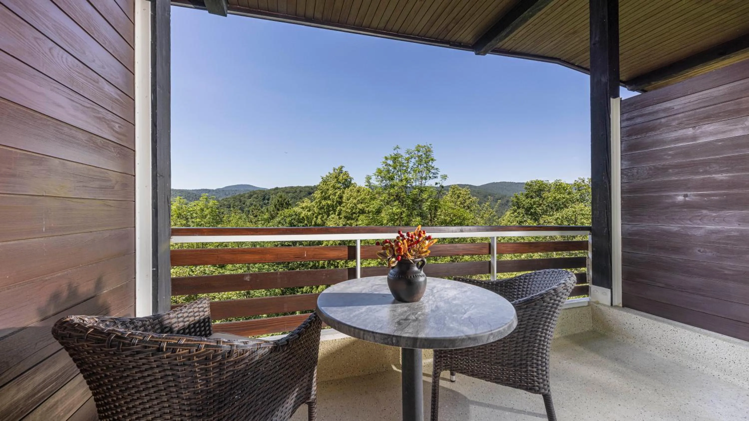 Balcony/Terrace in Hotel Jezero - Plitvice Lakes National Park