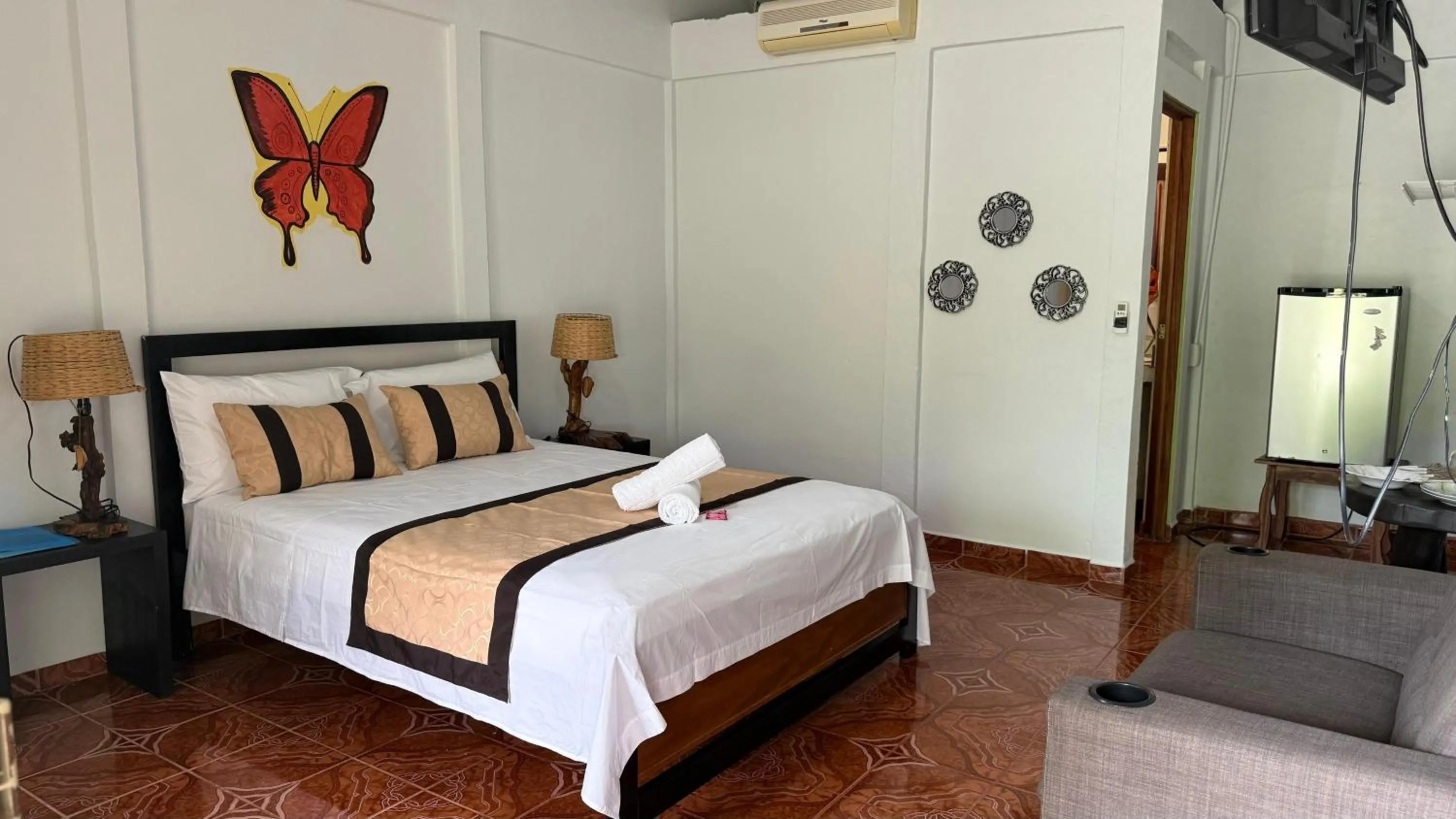 Bed in Cabinas Bahía Uvita - Marino Ballena National Park Lodge