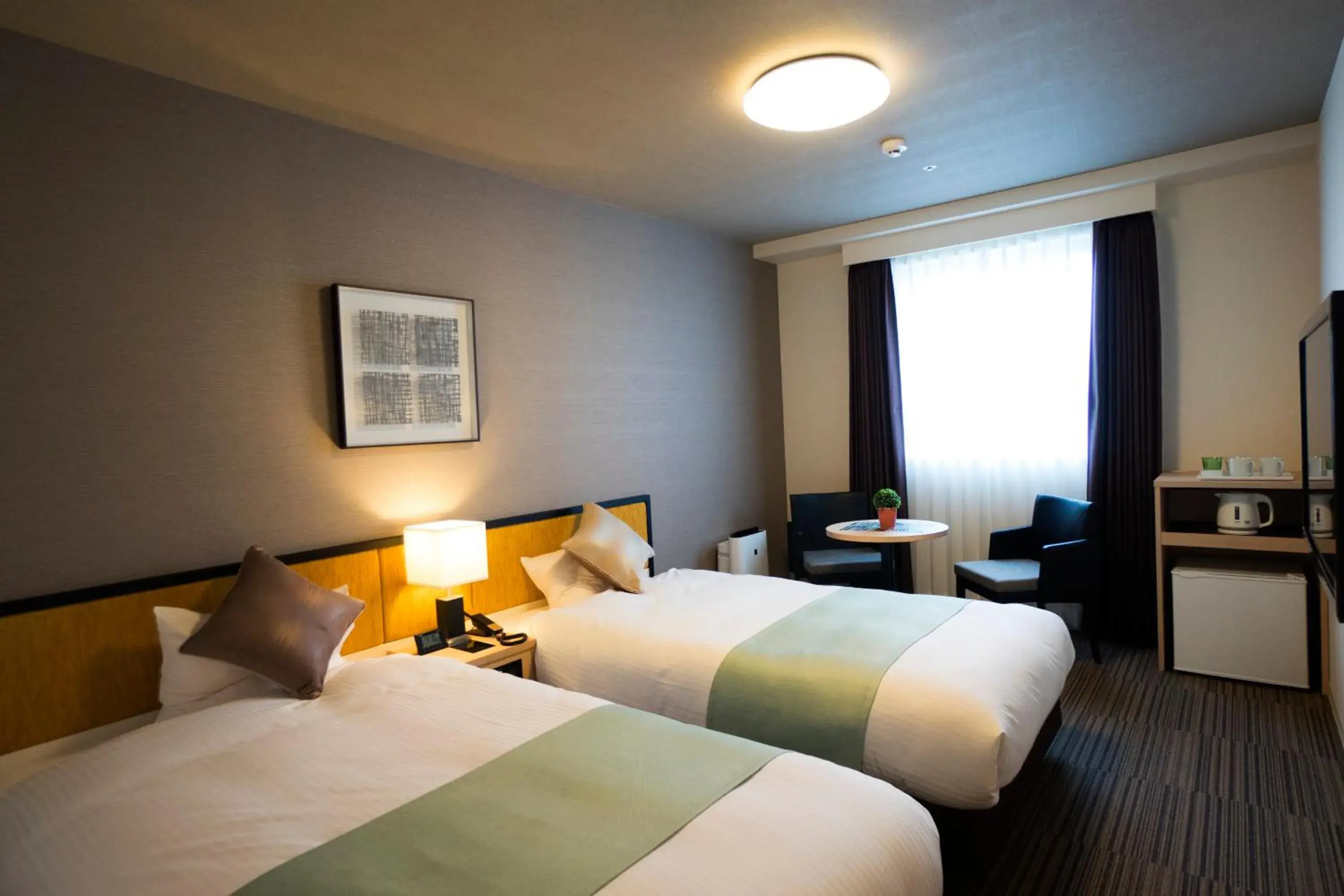 Bedroom, Bed in Hotel La'gent Plaza Hakodate Hokuto Bedroom, Bed in Hotel La'gent Plaza Hakodate Hokuto