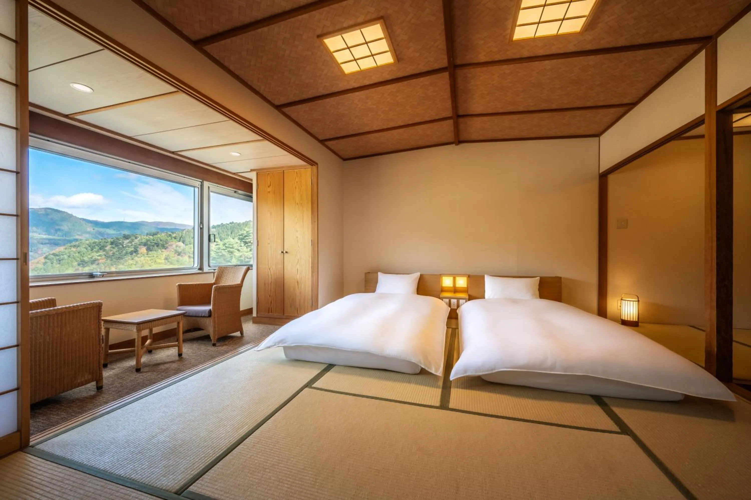 View (from property/room), Bed in Yumoto Kissho