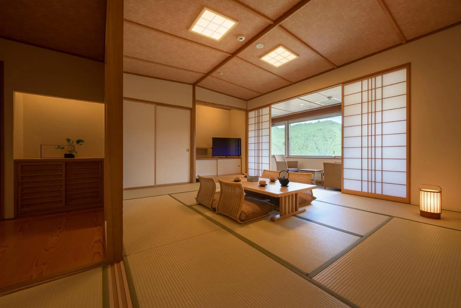 Seating area in Yumoto Kissho