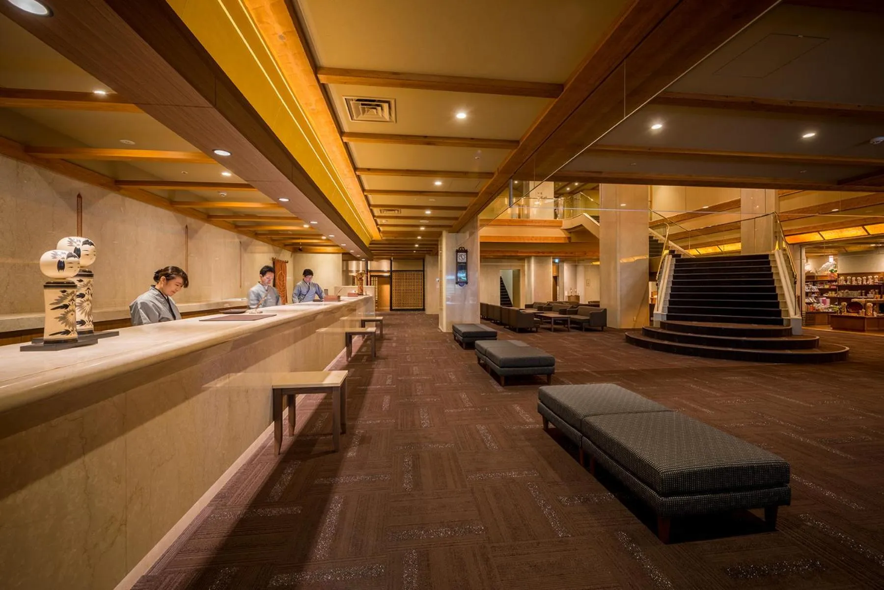 Lobby or reception in Yumoto Kissho