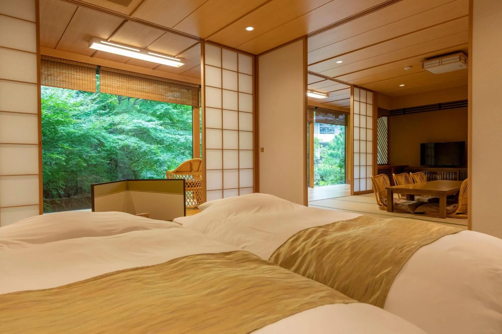 Photo of the whole room, Bed in Yumoto Kissho