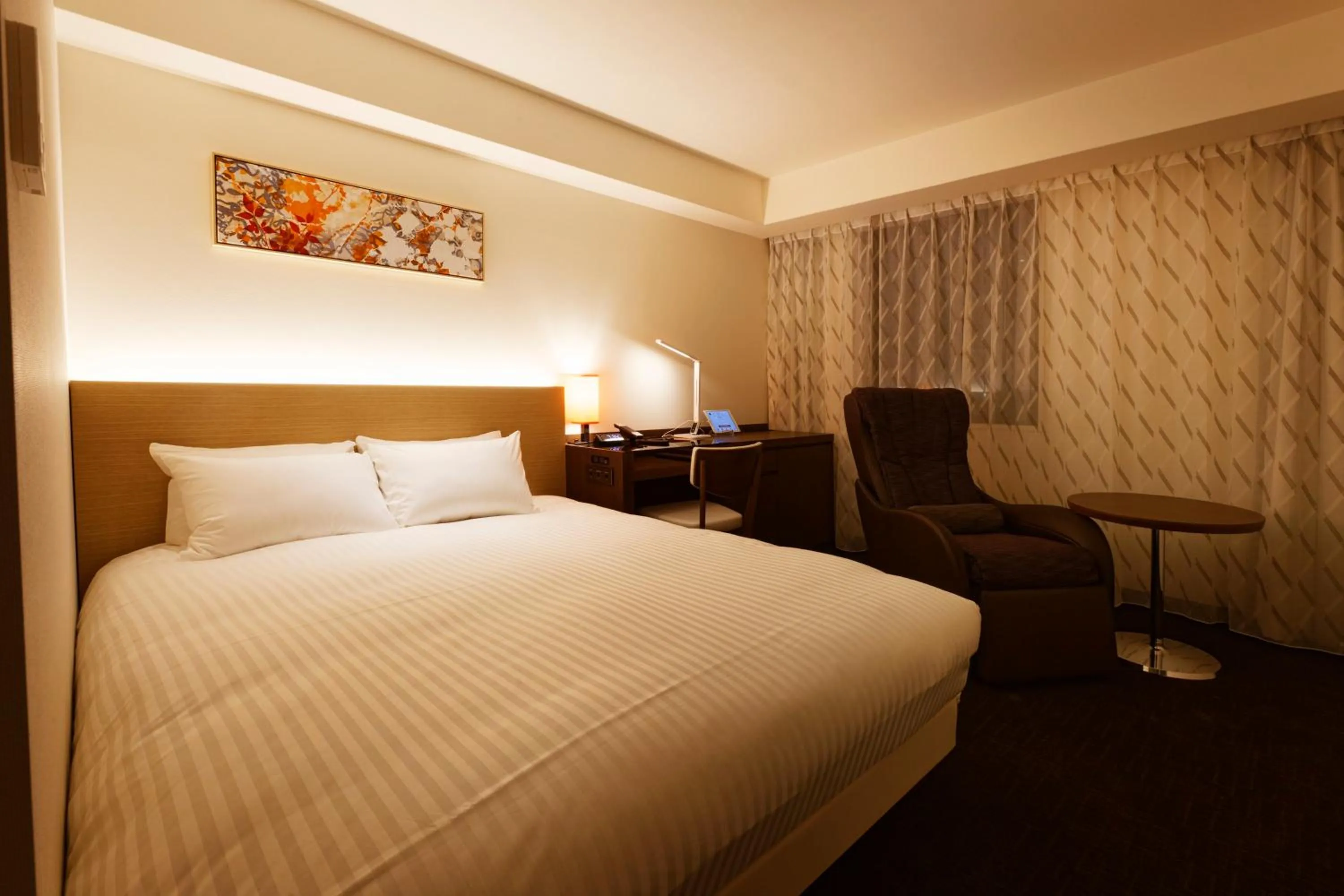 Photo of the whole room, Bed in HOTEL FORZA HAKATA-GUCHI