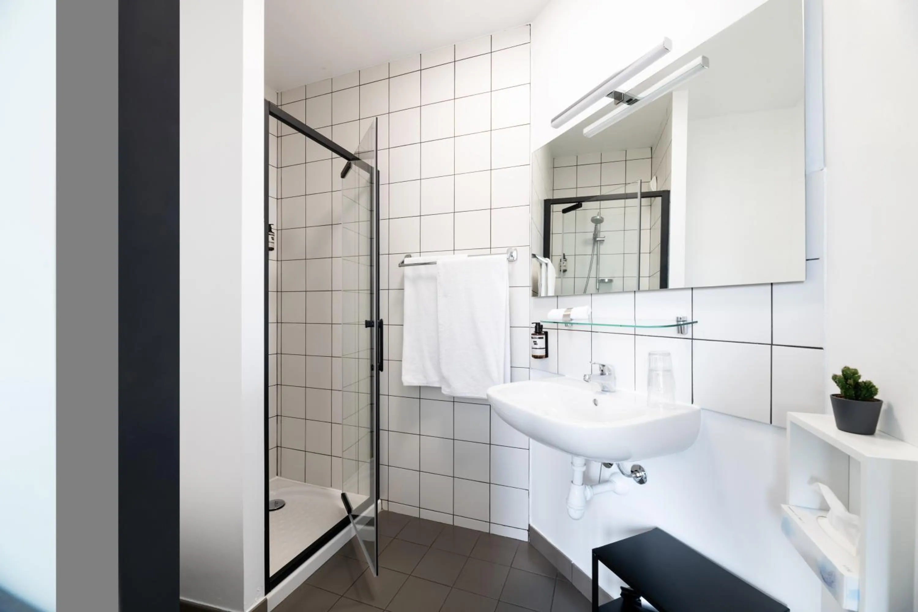 Shower, Bathroom in Hotel Txutxu-Mutxu