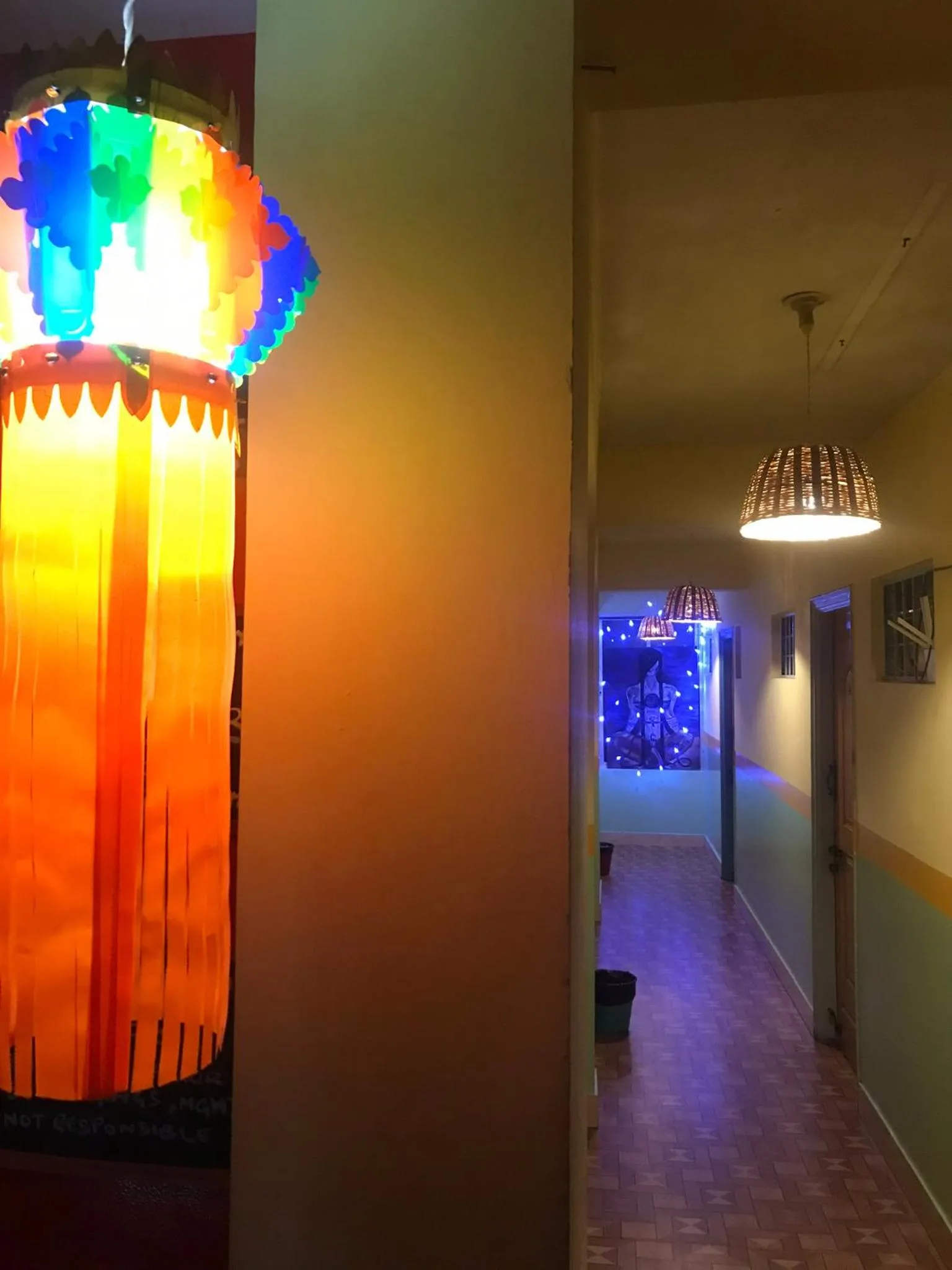 Decorative detail in The Little Blue Window Hostel