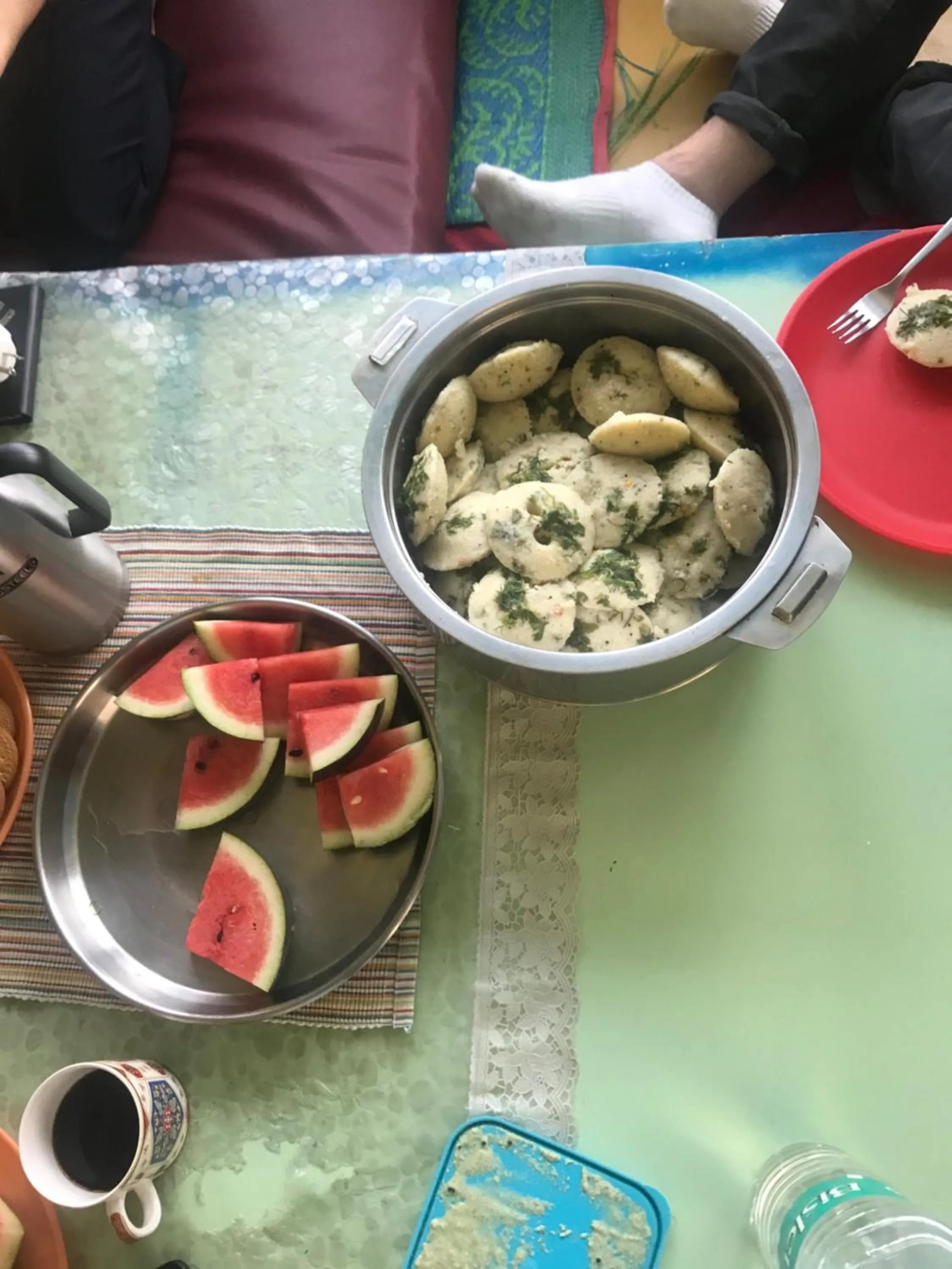 Food close-up in The Little Blue Window Hostel