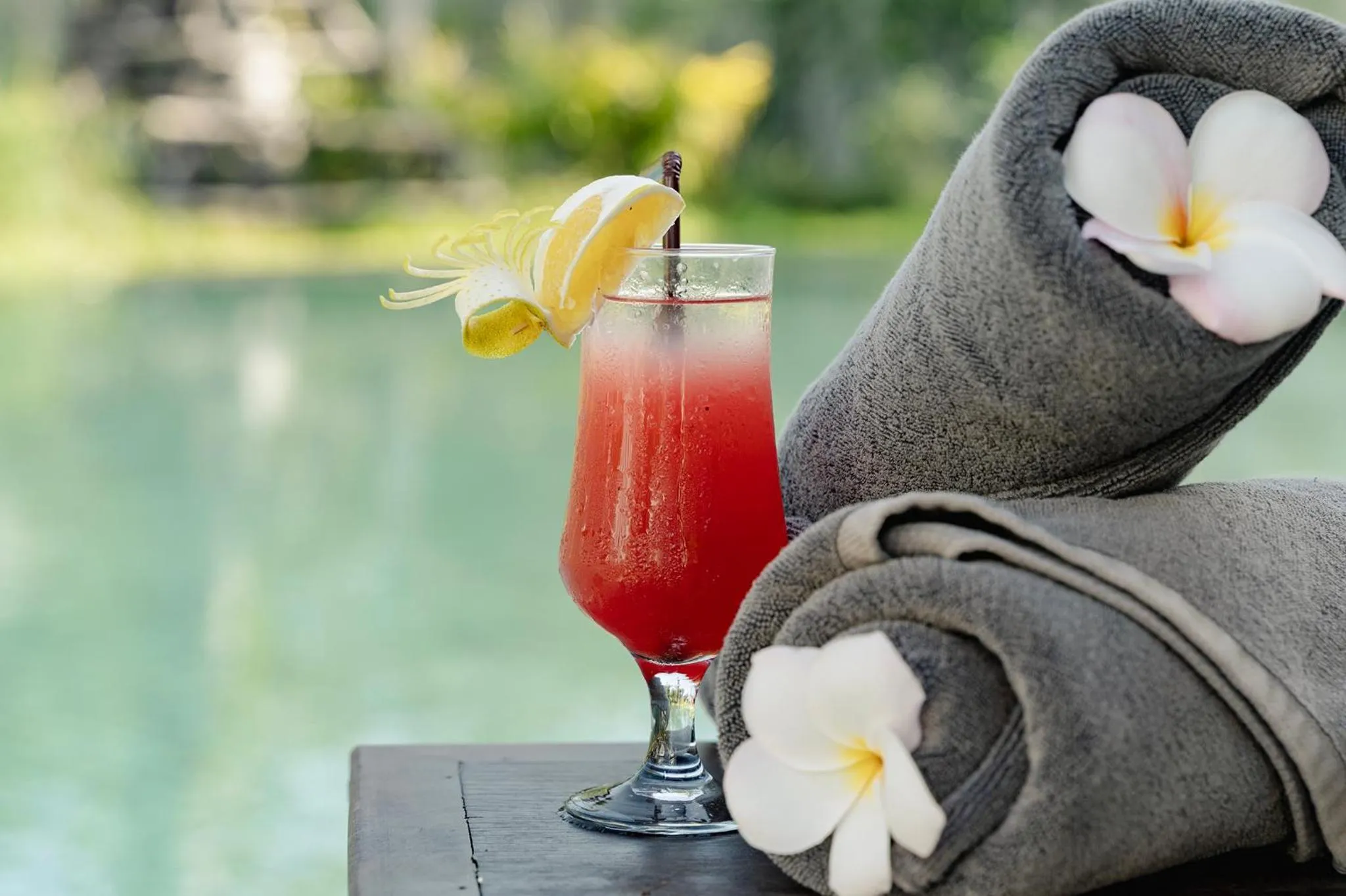 Pool view in Le Chanthou Boutique