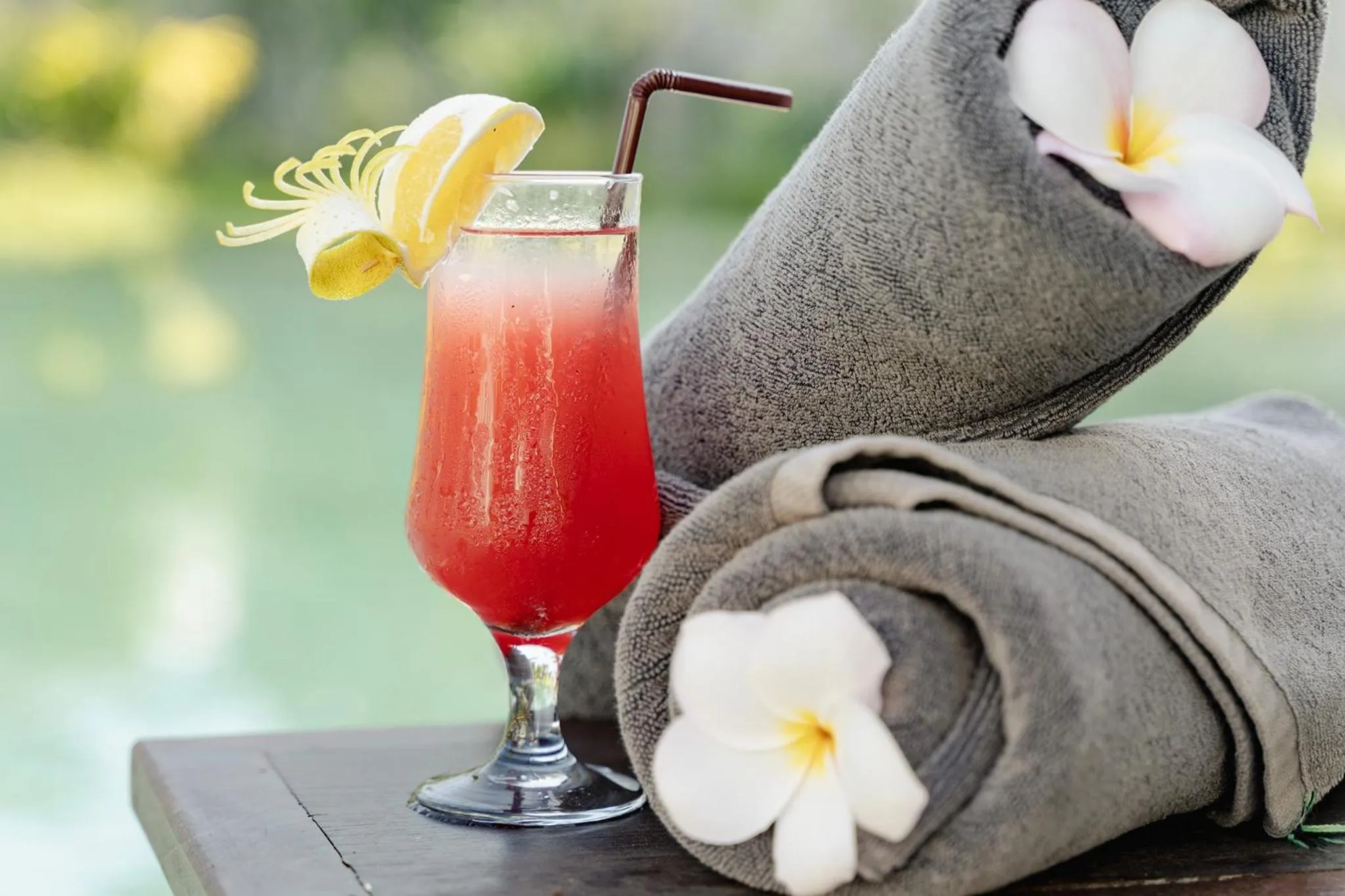 Pool view in Le Chanthou Boutique