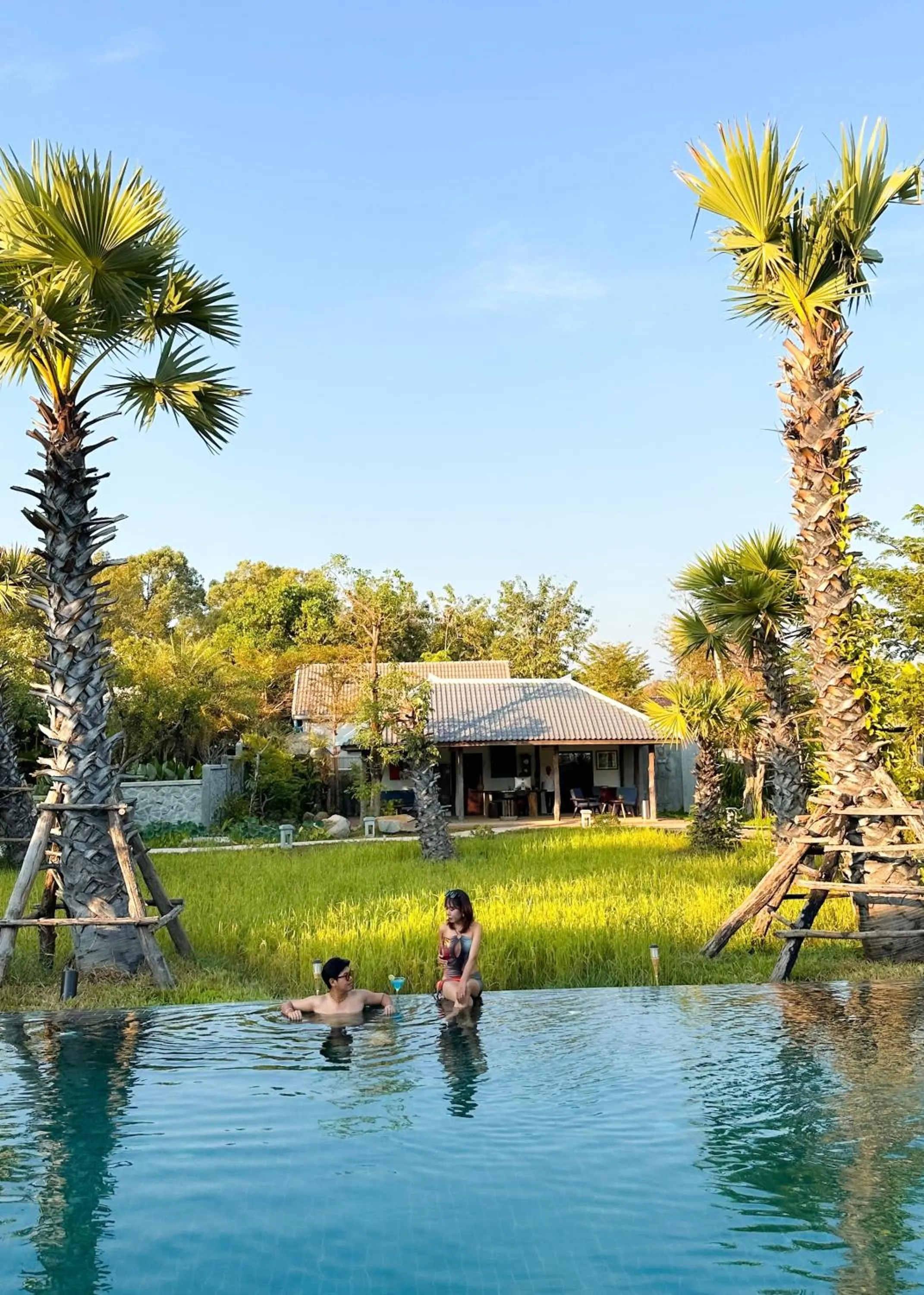 Swimming pool in Le Chanthou Boutique