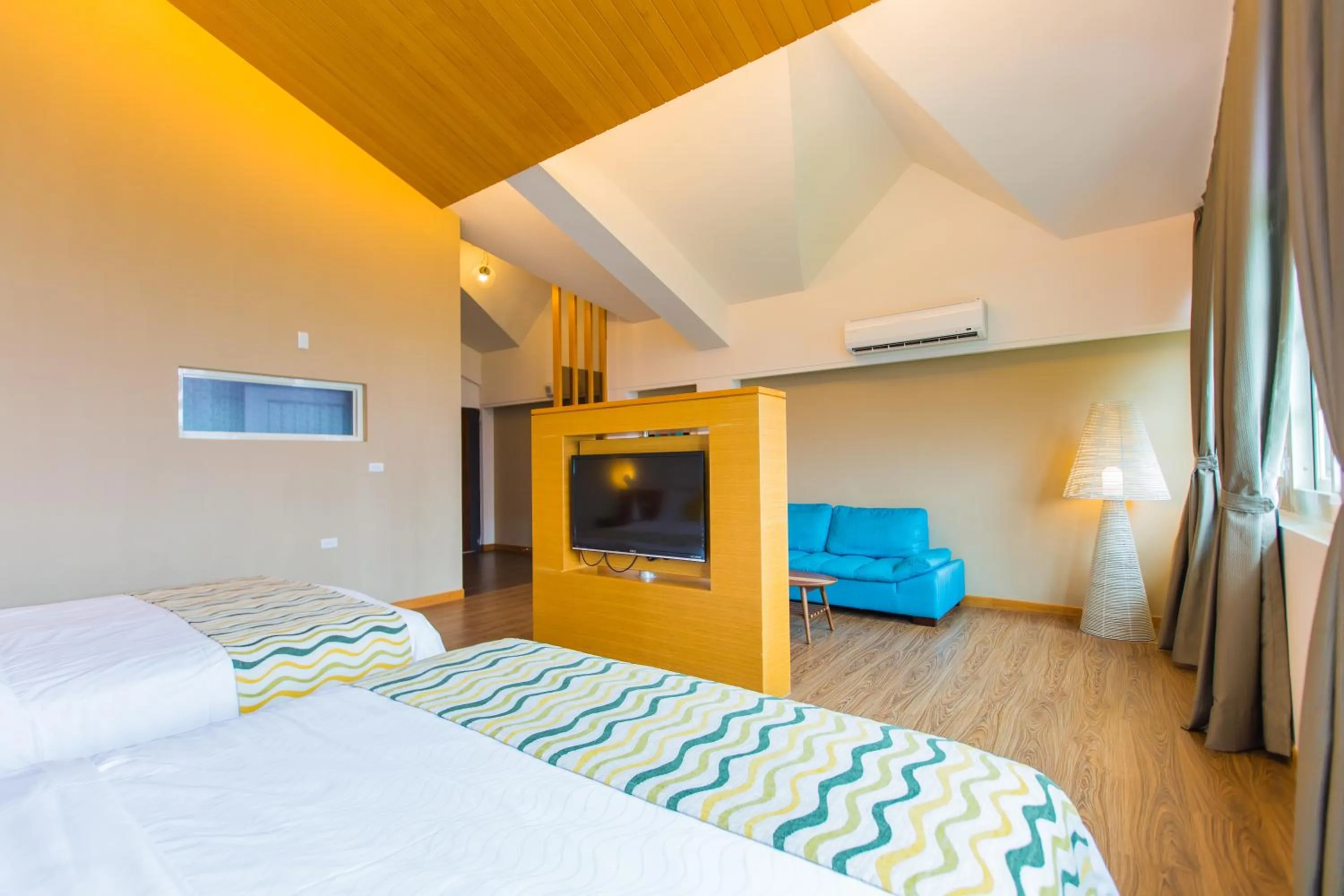 Bed in 山禾居 道 Villa